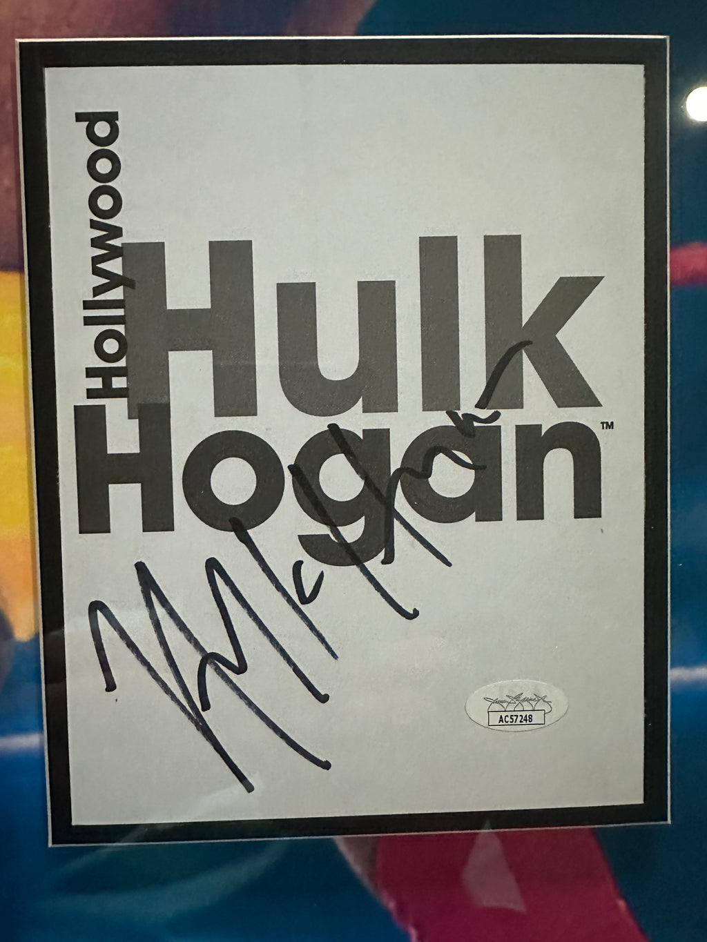 Hulk Hogan vs Andrea the Giant Video Memorabilia with autograph no
