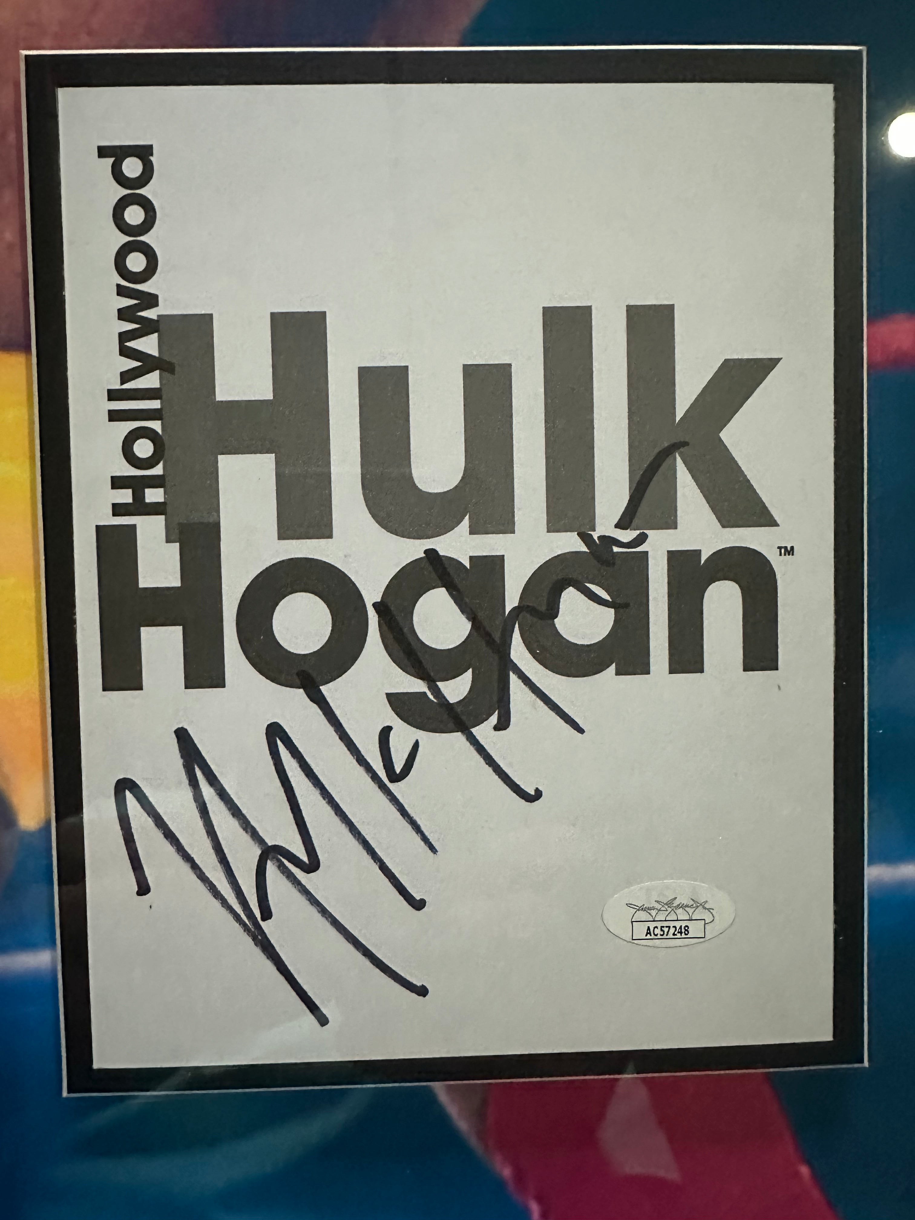 Hulk Hogan vs Andrea the Giant Video Memorabilia with autograph no