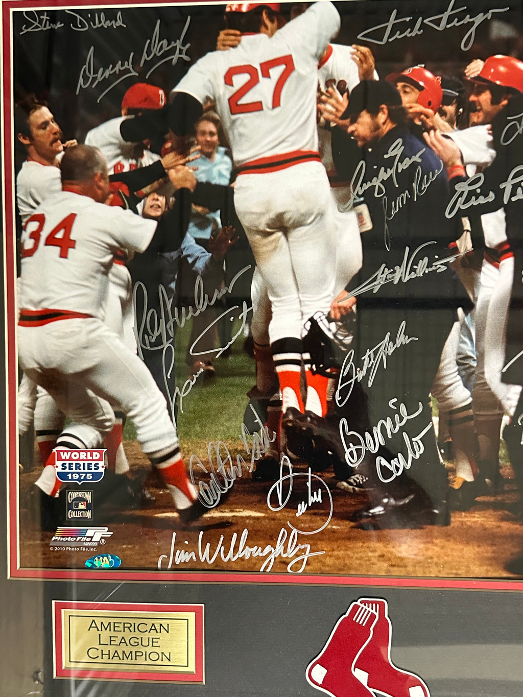Boston Red Sox - 1975 Team Signed 16 x 20 Photo