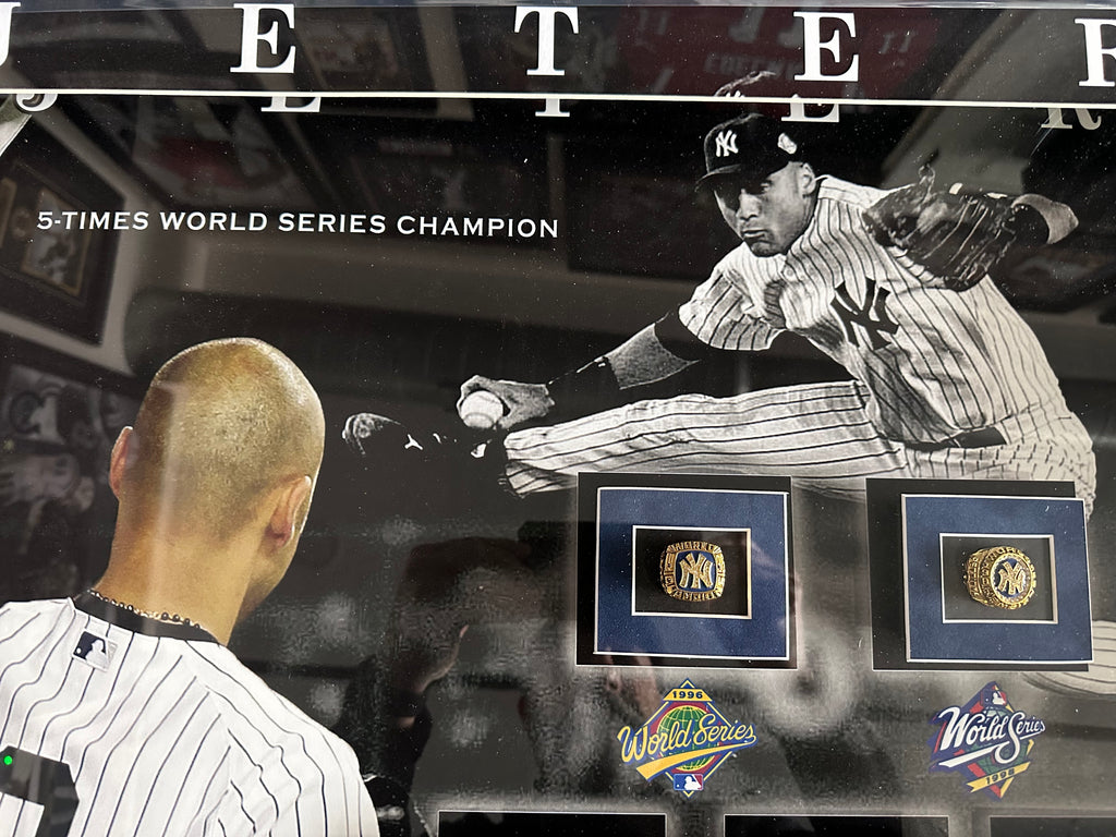 Derek Jeter 5 Time World Series Champion with Rings