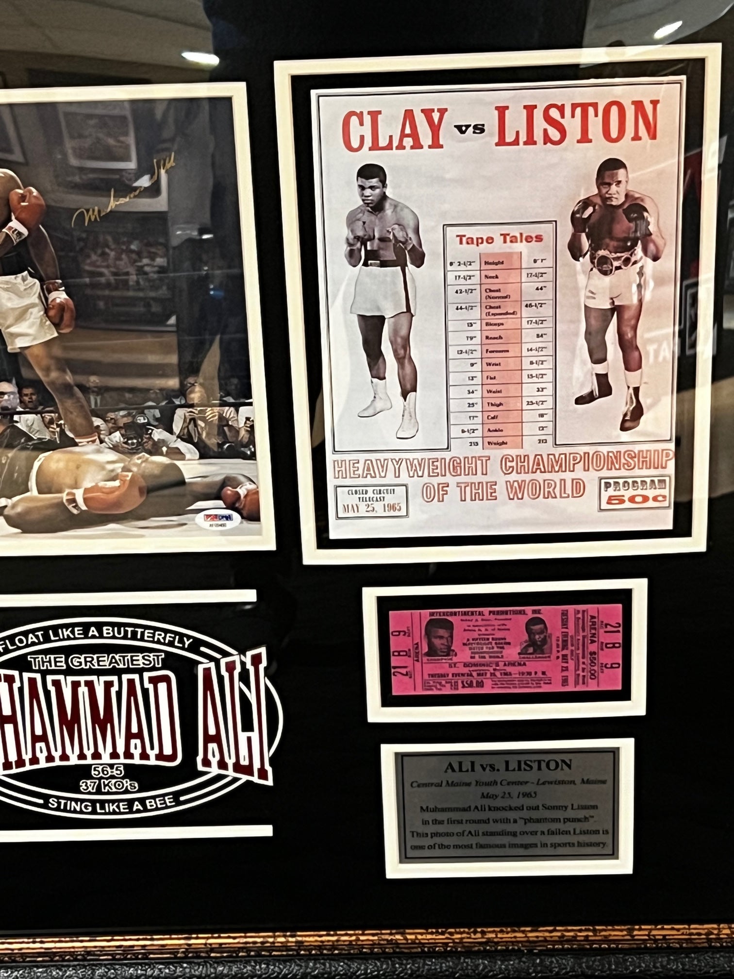 Muhammad Ali Autographed