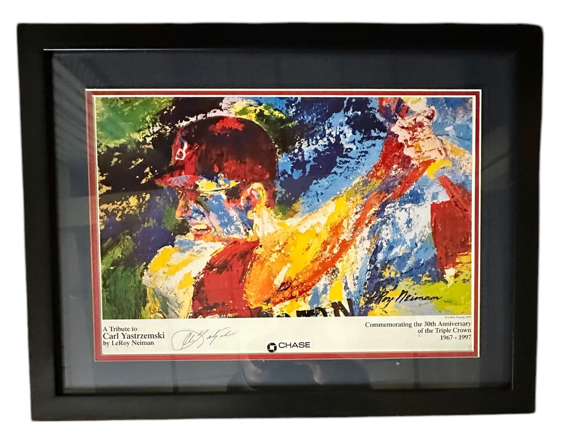 Boston Red Sox - Carl Yastrzemski Chase Bank autographed Leroy Neiman print