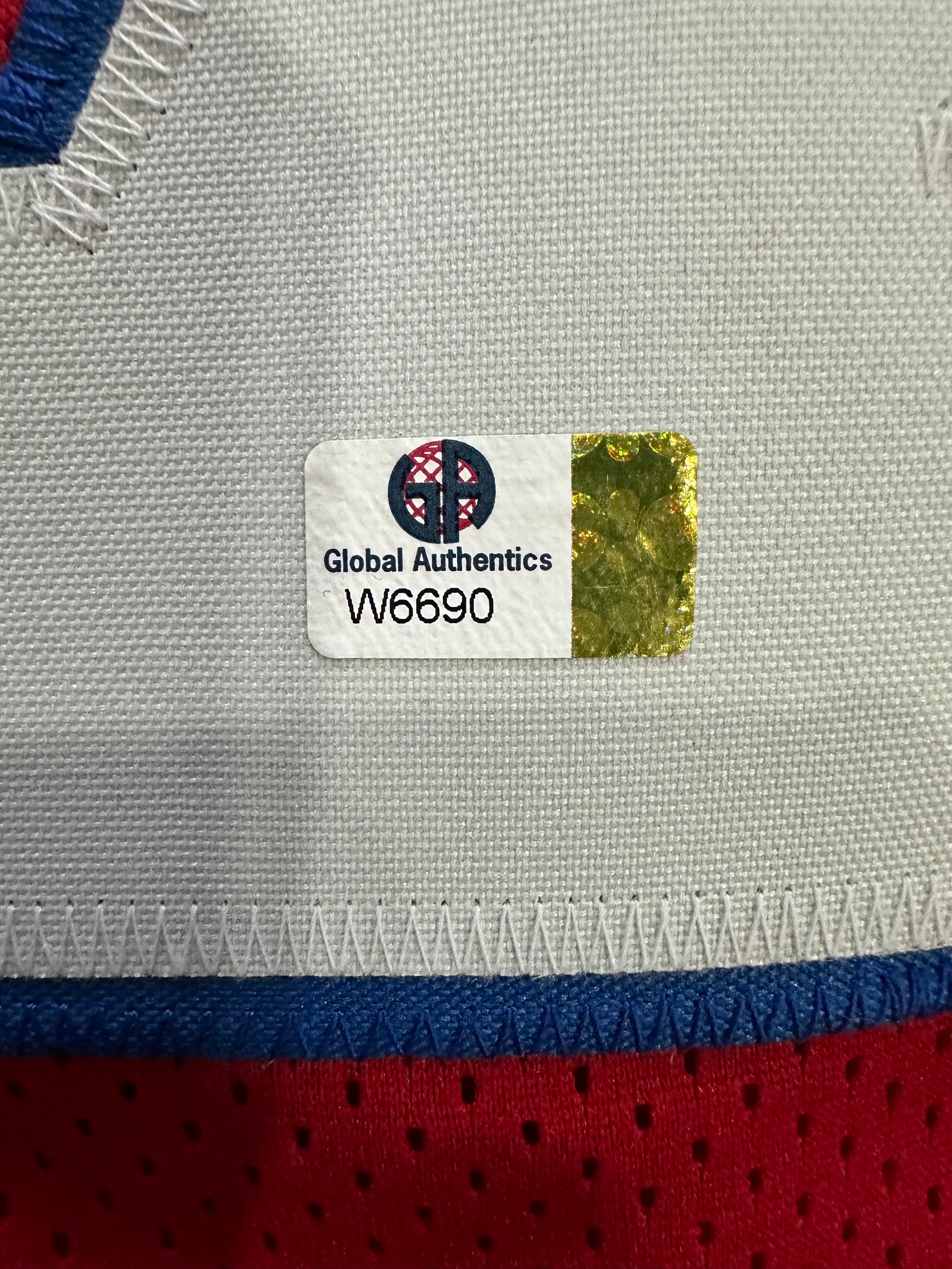 New England Patriots - John Hannah Inscribed Football Jersey