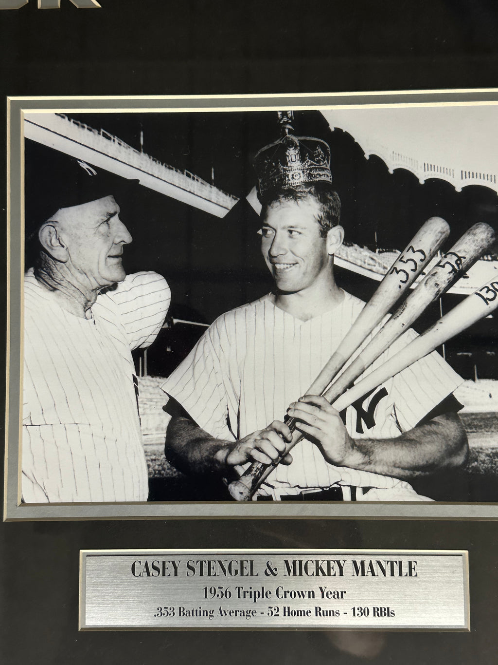 New York Yankees - Mickey Mantle Autographed Card