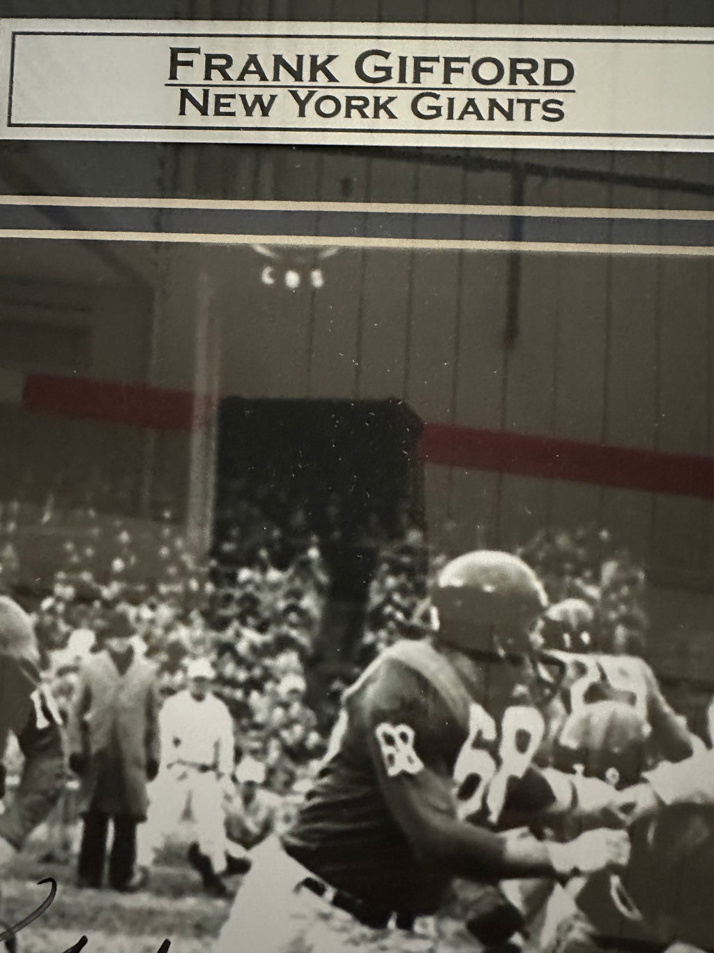 New York Giants - Frank Guifford Autographed 8x10 Photo