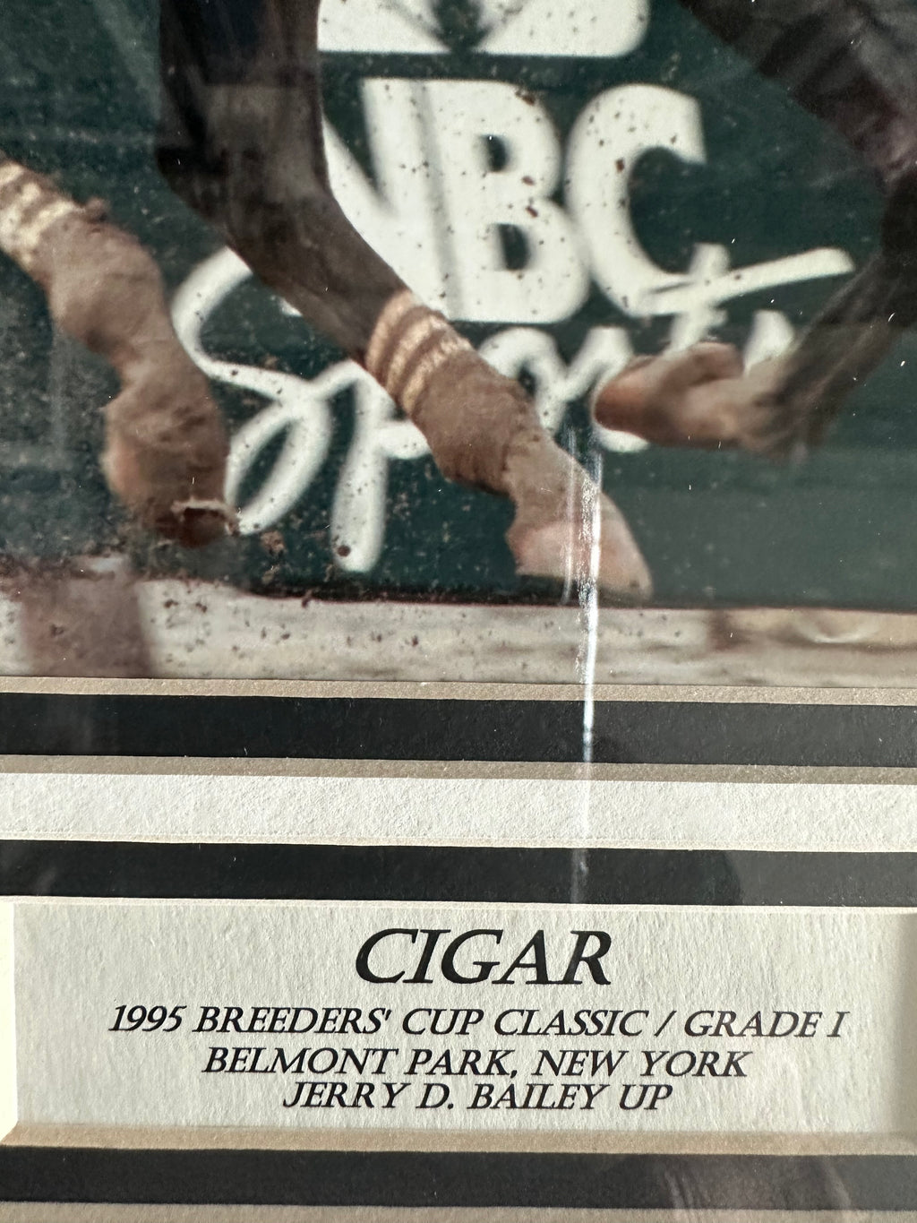 Jerry Bailey (Riding Cigar) - Autographed