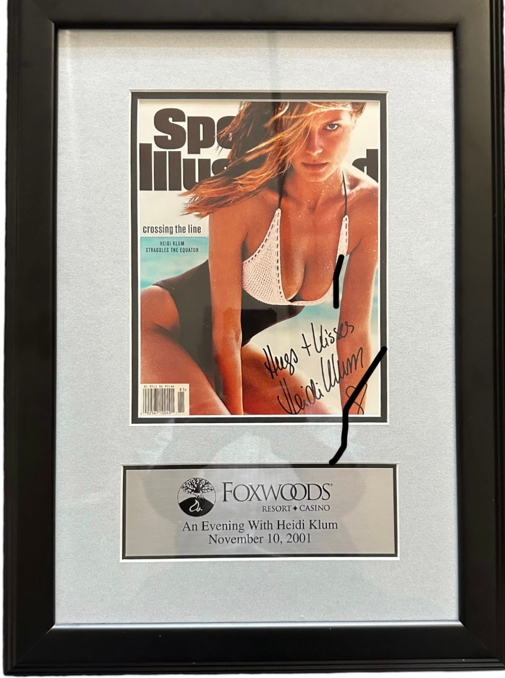 Heidi Klum Autographed Sports Illustrated with inscription