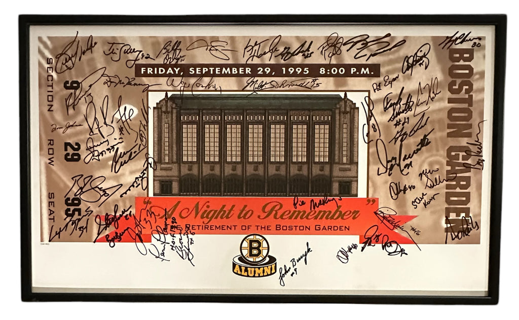 Boston Gardens Retirement - "A Night to Remember" with Multiple Autographs