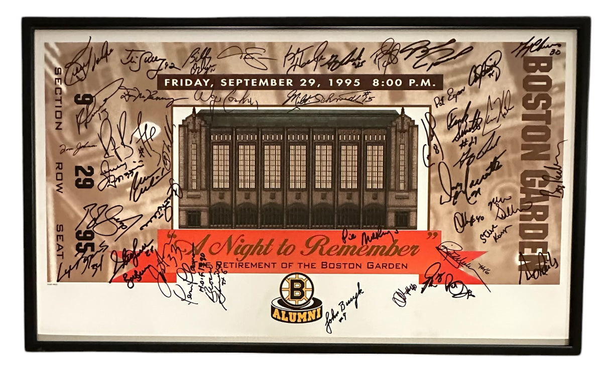 Boston Gardens Retirement - "A Night to Remember" with Multiple Autographs