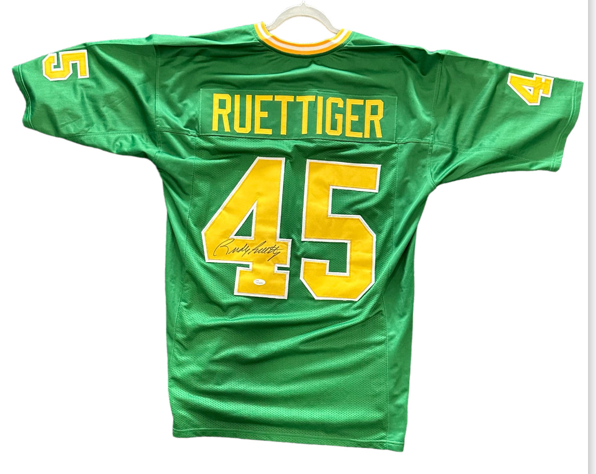 Notre Dame - Rudy Ruettigger Autographed Football Jersey