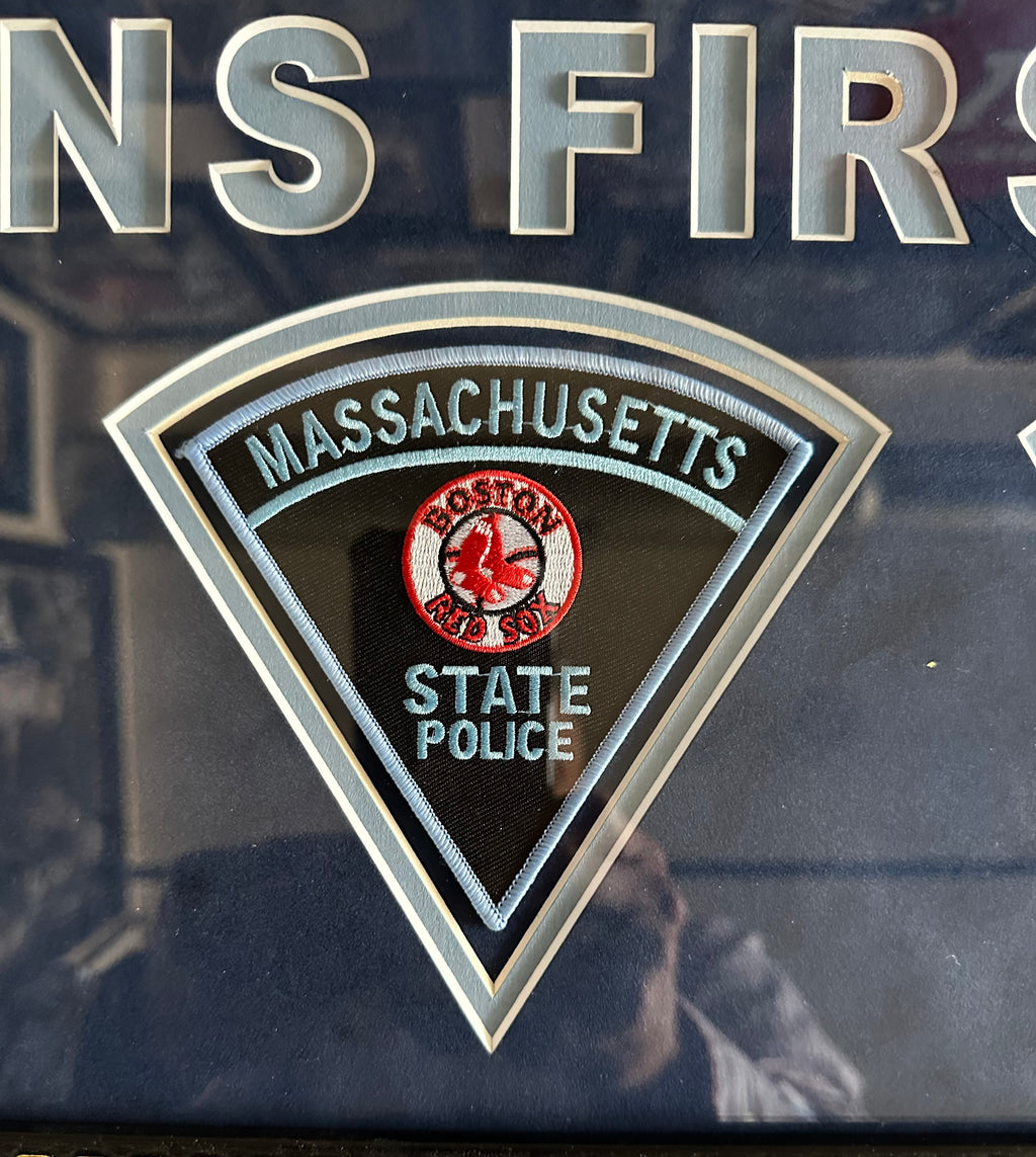 Massachusetts State Police Patches with Boston Sports Team Logos