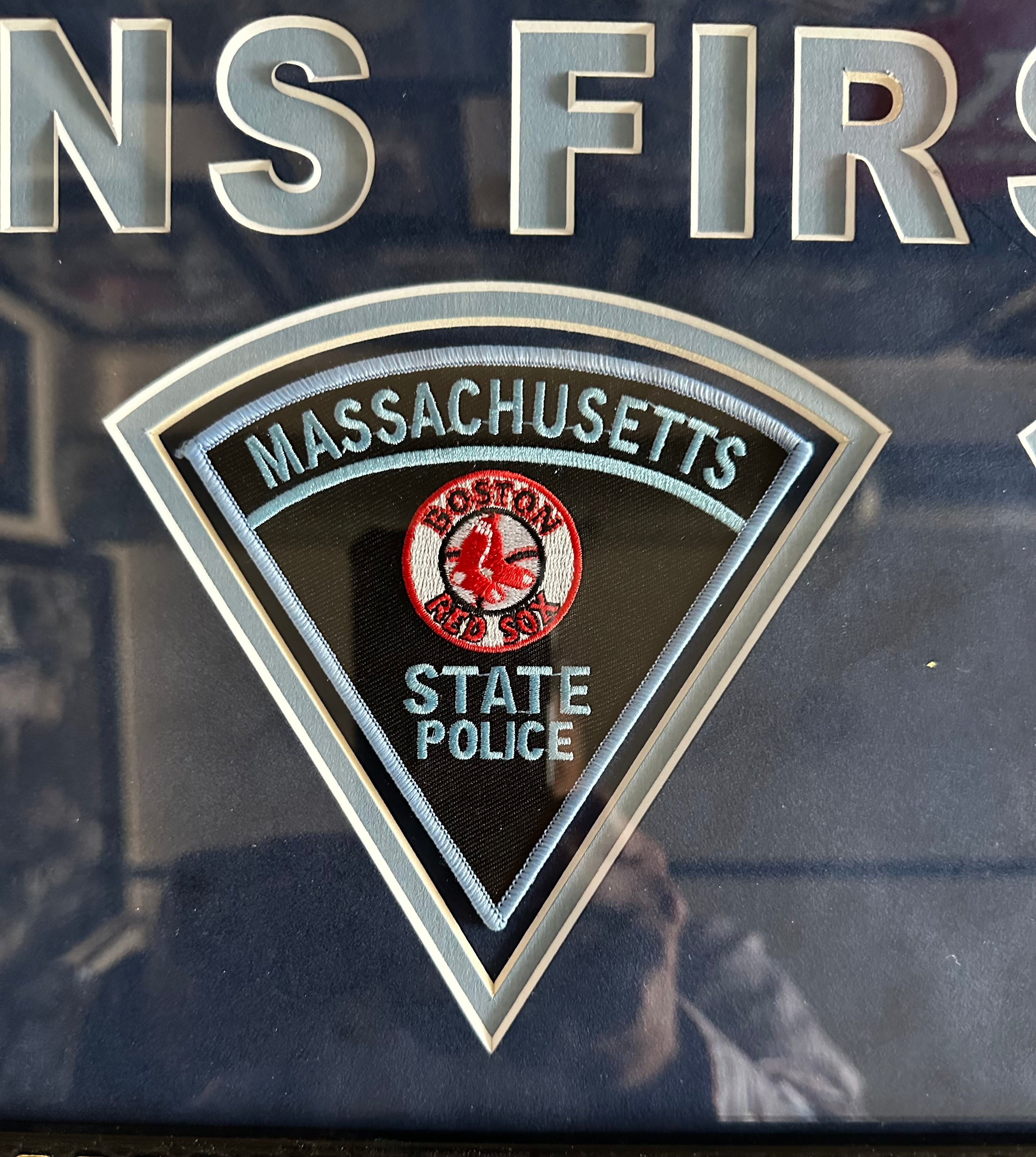 Massachusetts State Police Patches with Boston Sports Team Logos