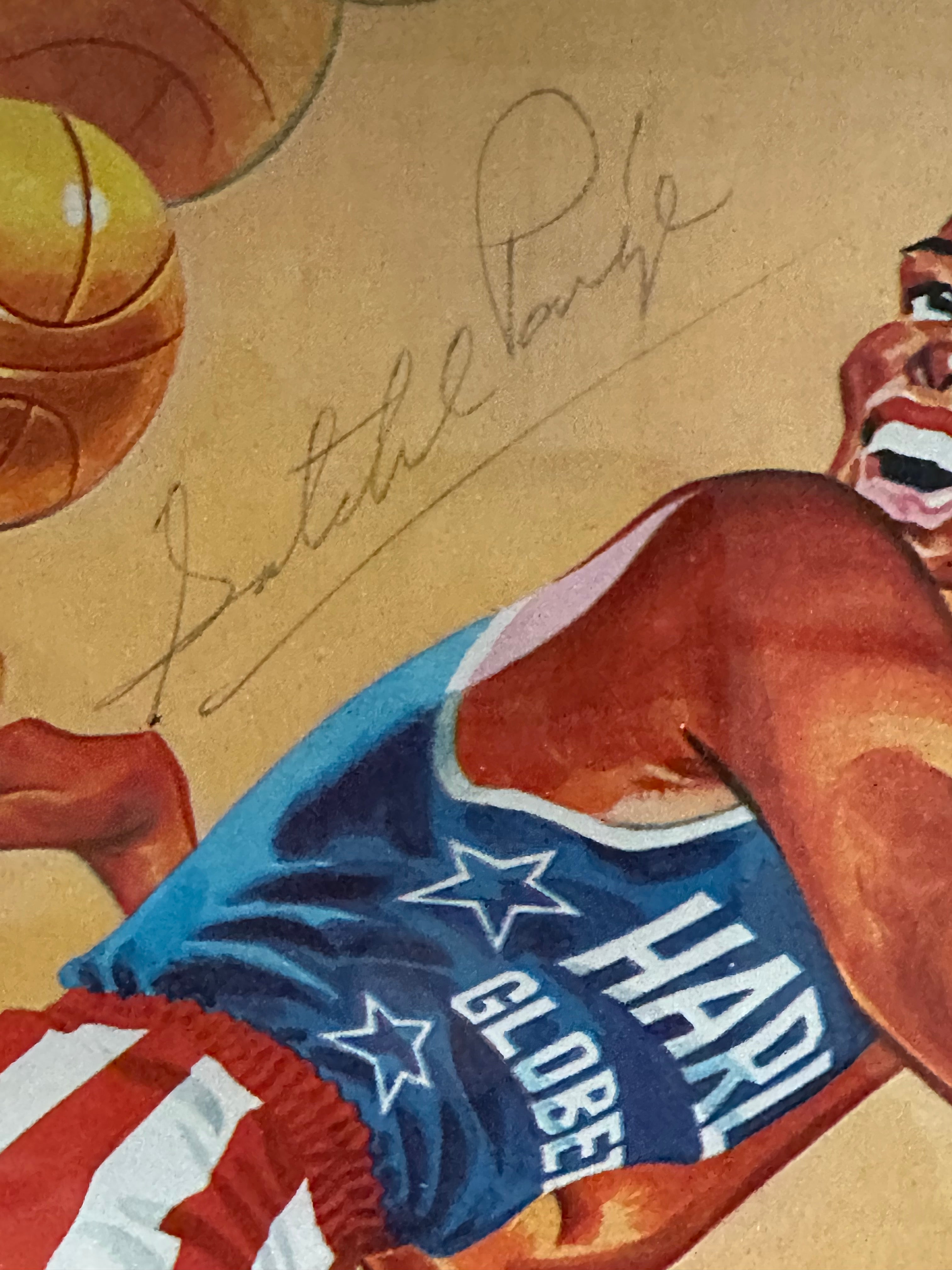 Braves - Satchel Paige Baseball HOF 1971 Signed Globetrotters Program