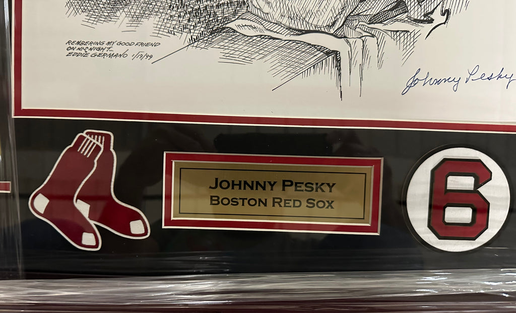 Boston Red Sox - Johnny Pesky 11x14 Autographed Lithograph