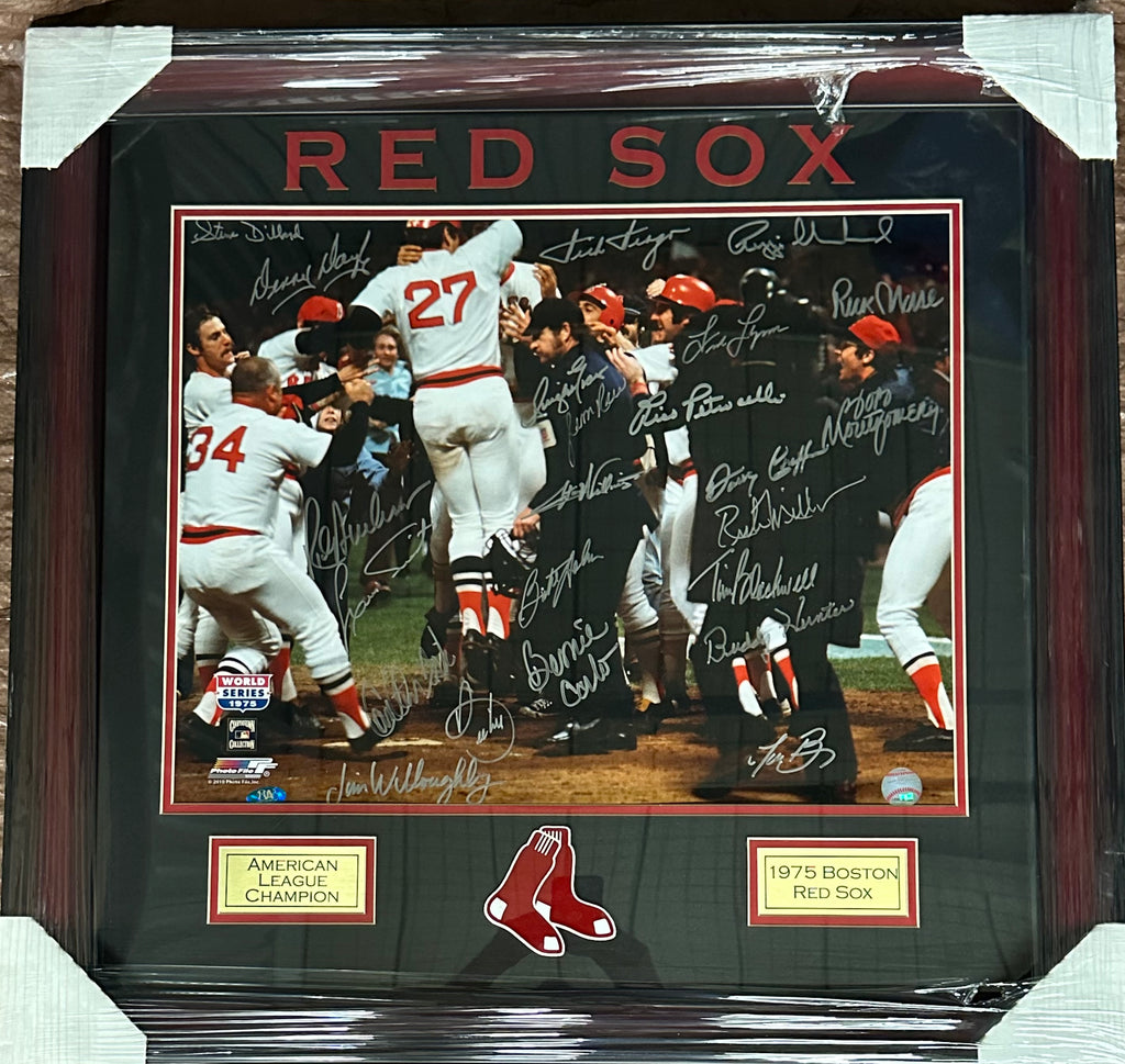 Boston Red Sox - 1975 Team Signed 16 x 20 Photo