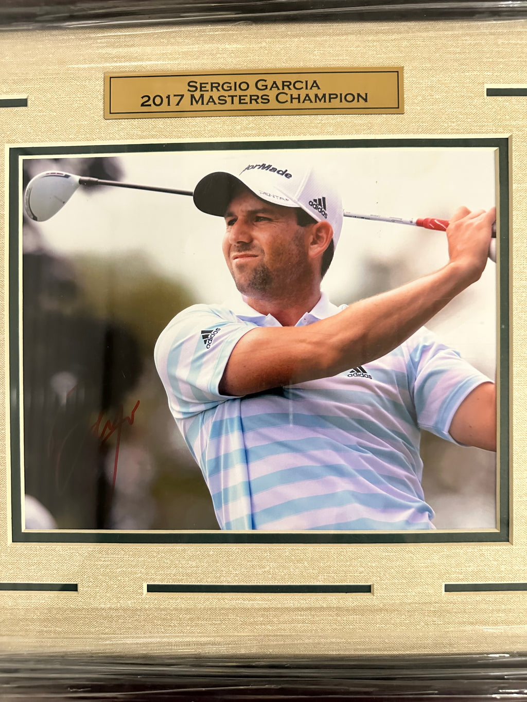 Sergio Garcia 2017 Masters Champion Autographed