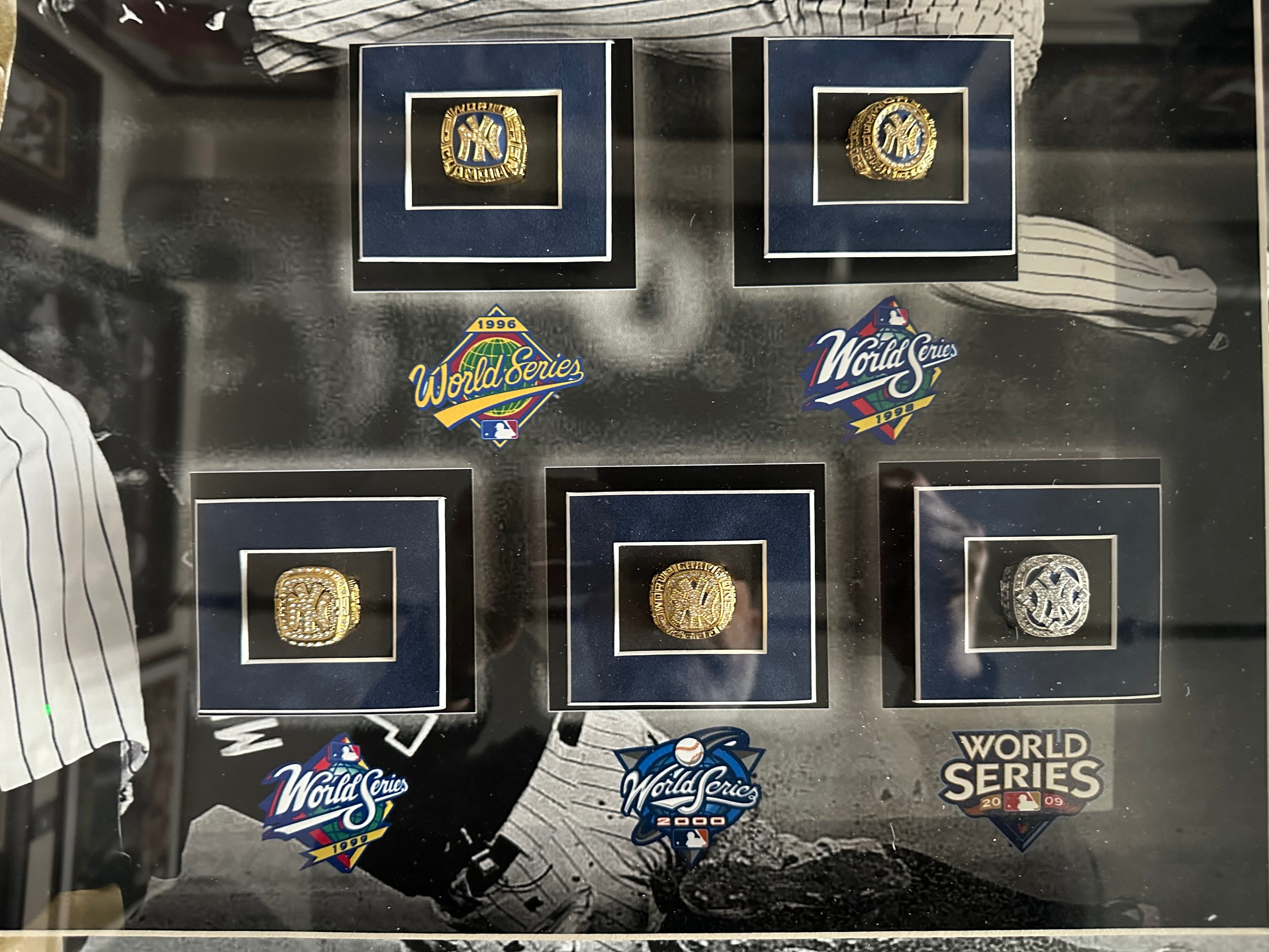 Derek Jeter 5 Time World Series Champion with Rings