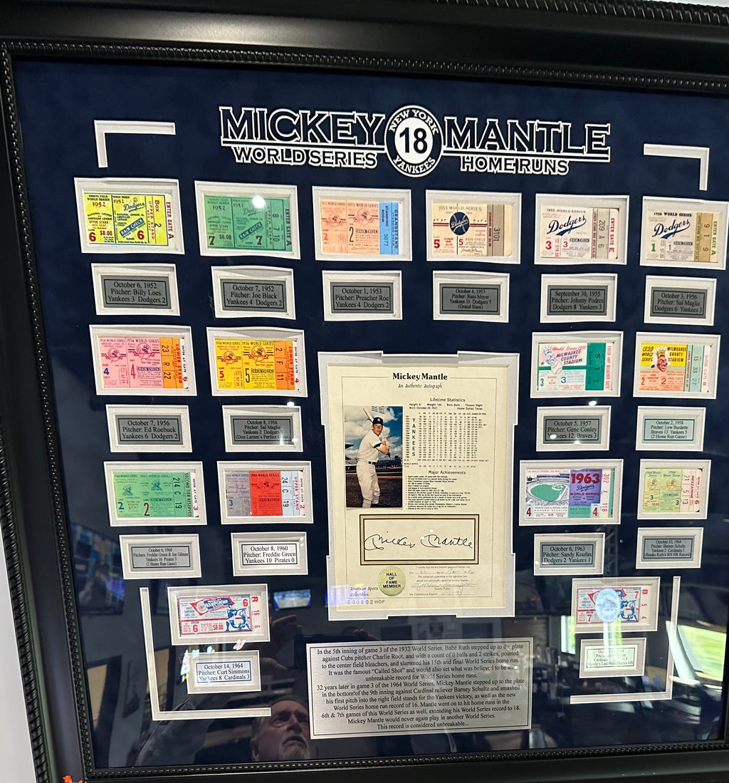 Mickey Mantle World Series Tickets
