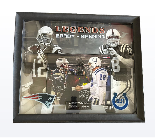 Legends Tom Brady & Peyton Manning - Autographed (2)