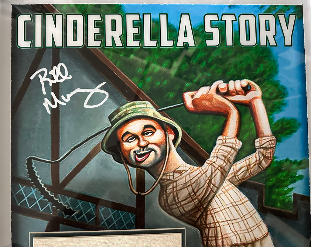 Caddy Shack Cinderella Story with Bill Murray facsimile signature and Video Mont