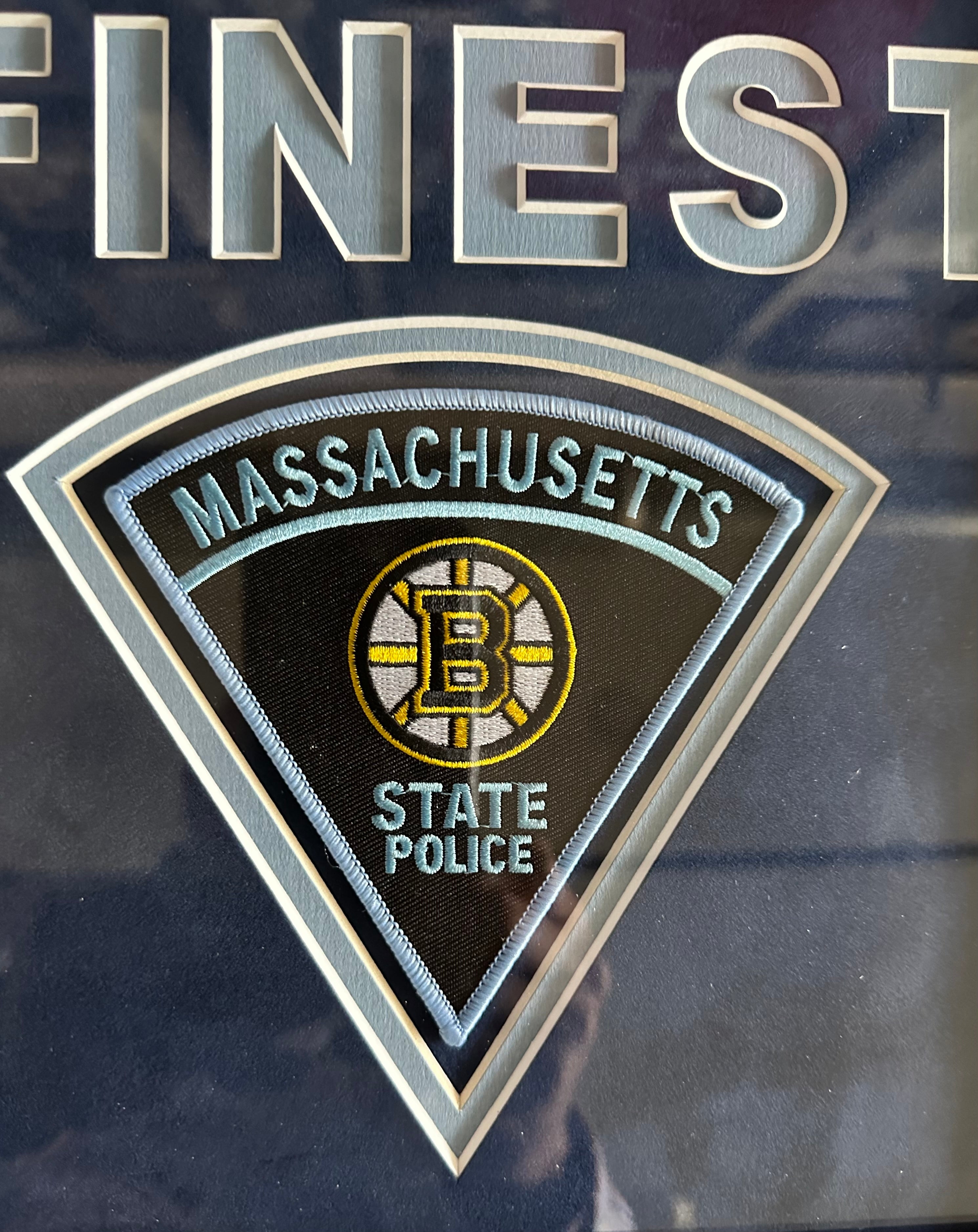 Massachusetts State Police Patches with Boston Sports Team Logos