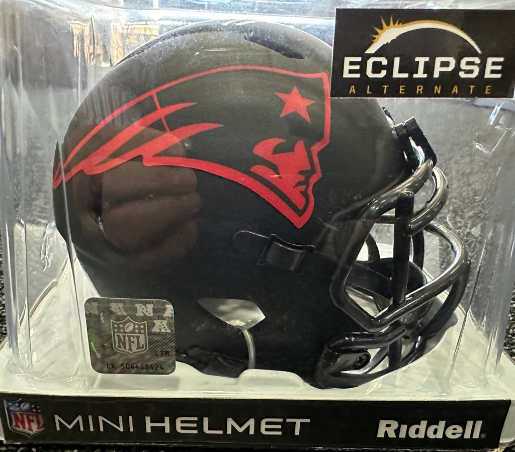 New England Patriots - Julian Edelman Autographed Black Mini Helmet