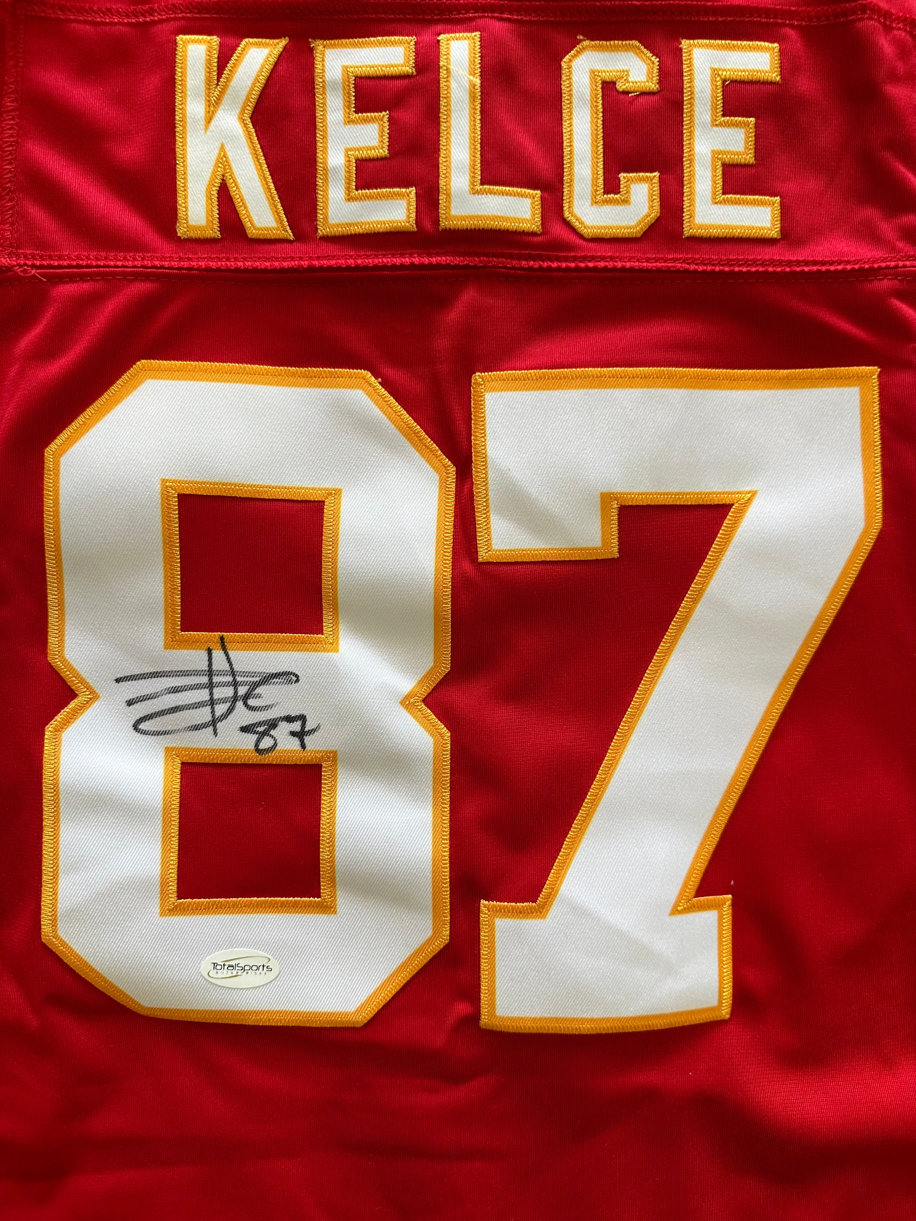 Kansas City Chiefs - Travis Kelce Autographed Football Jersey
