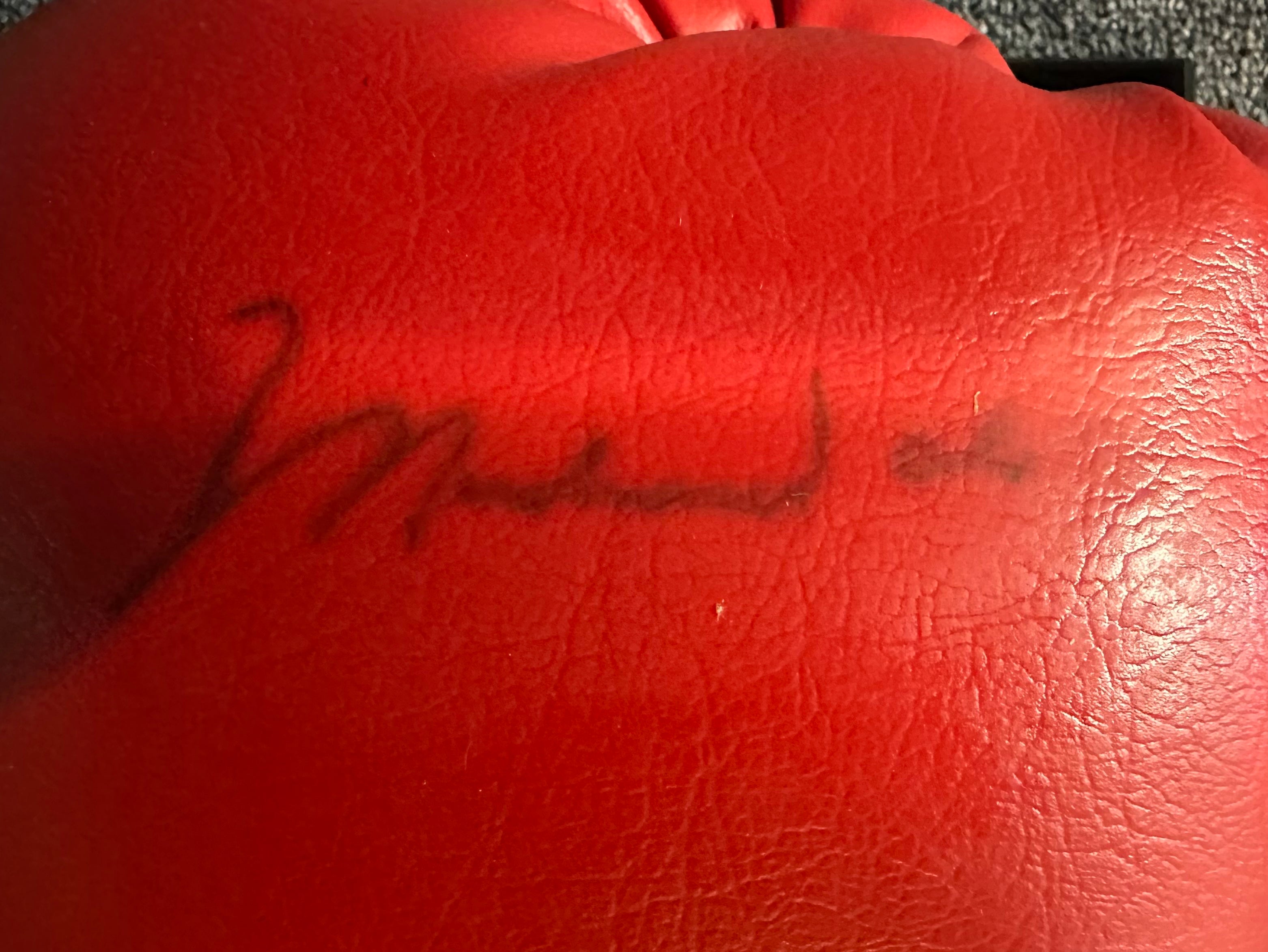 Muhammad Ali signed boxing glove