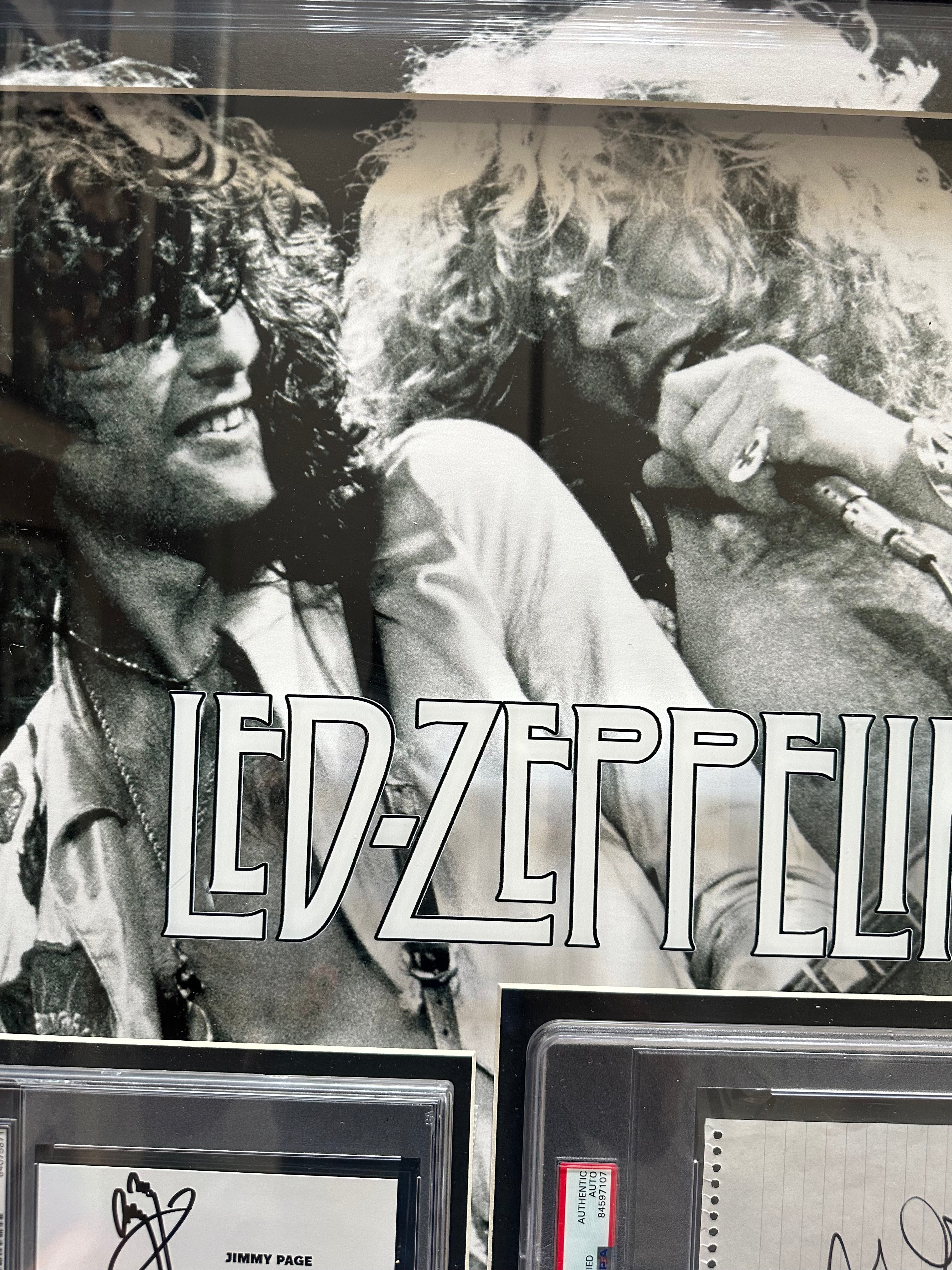 Led Zeppelin Autographed by Jimmy Page & Robert Plant
