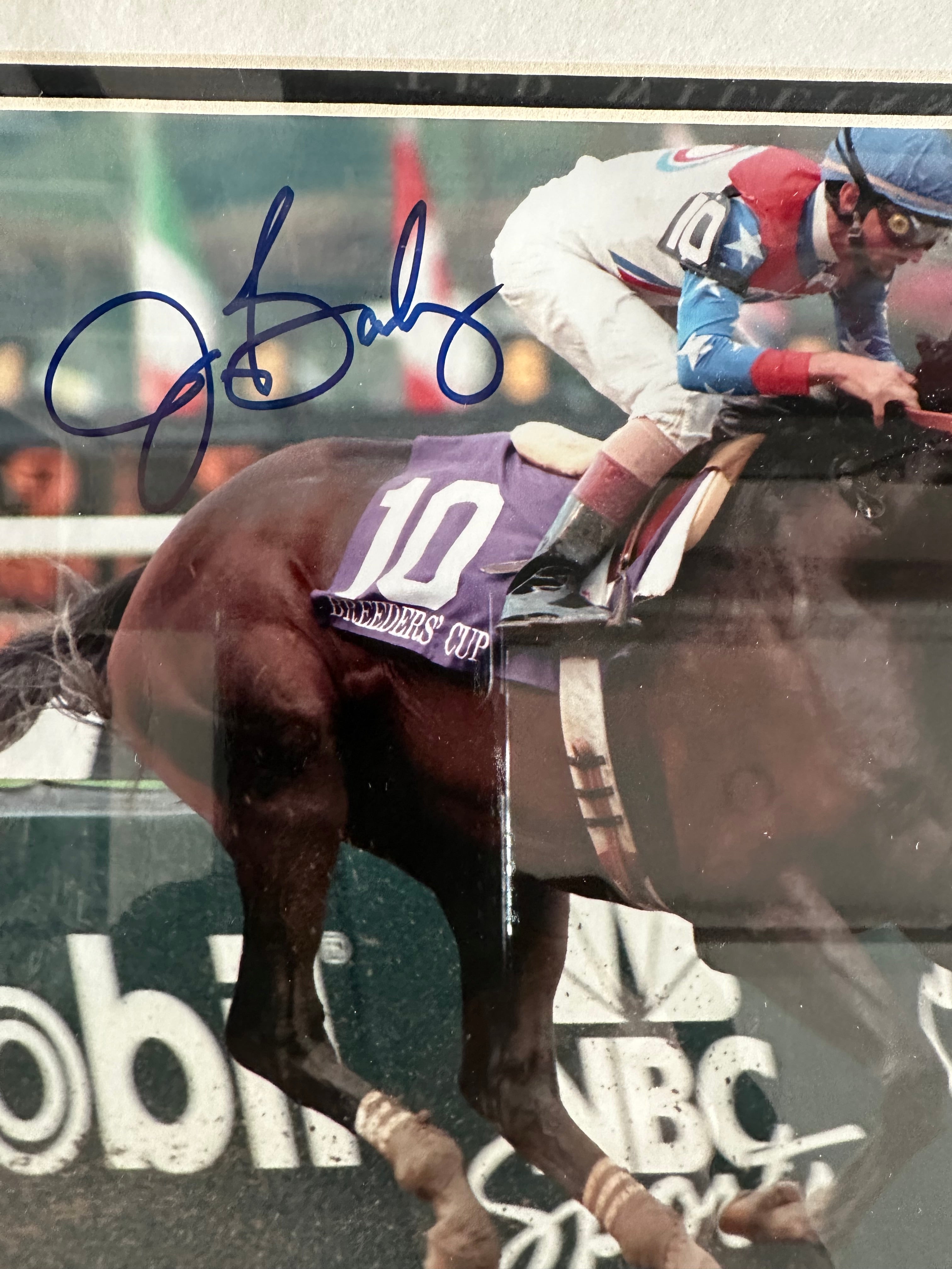 Jerry Bailey (Riding Cigar) - Autographed