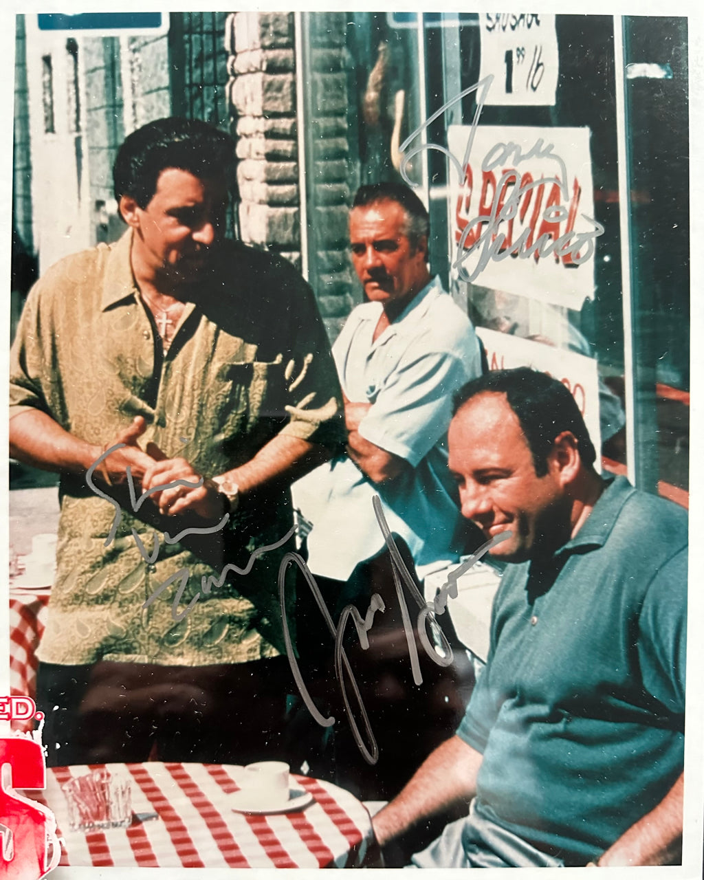 The Sopranos - Autographed by James Gandolfini, Steven Van Zandt & Tony Sirico