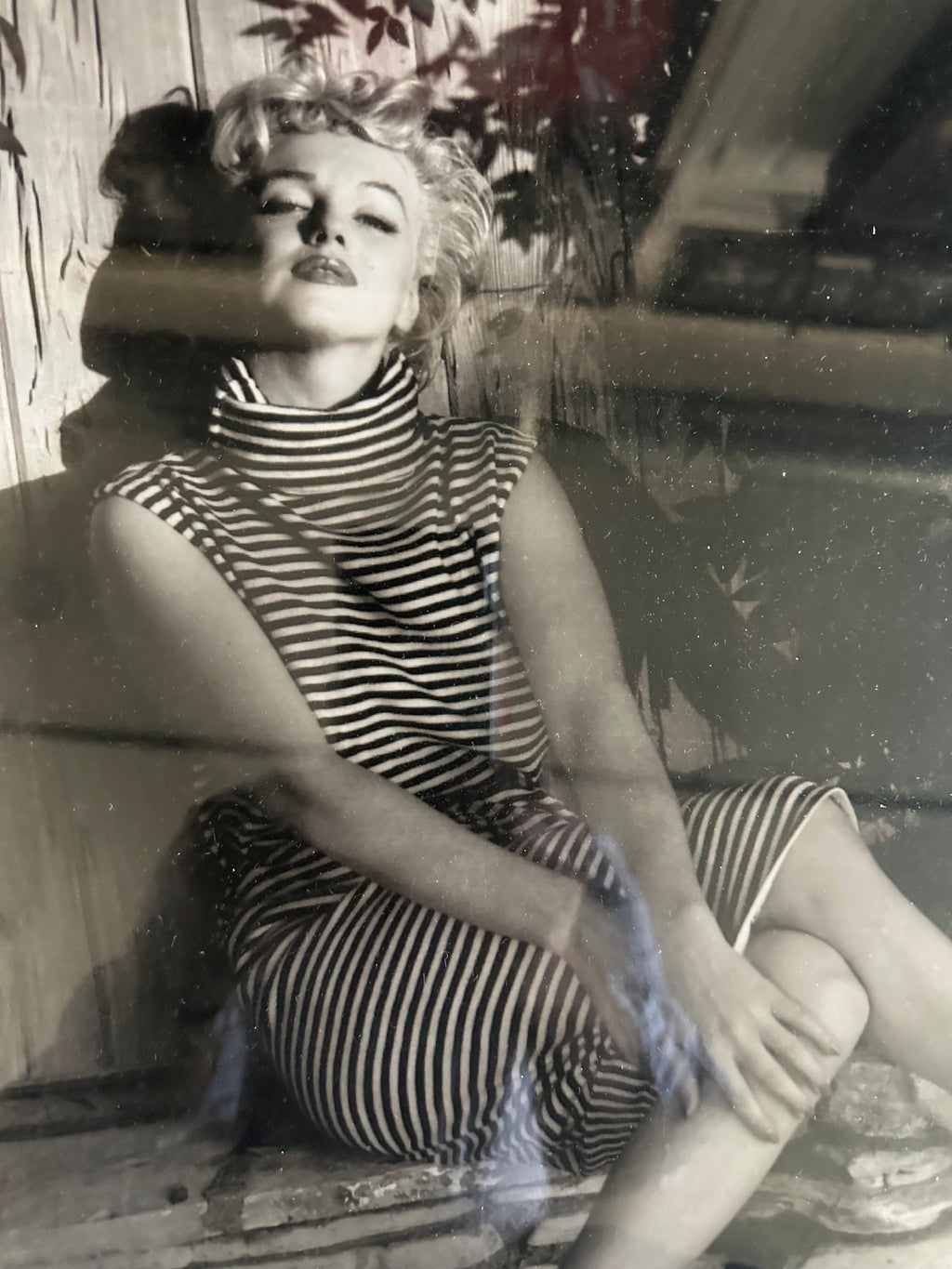 Marilyn Monroe Relaxing in her Garden