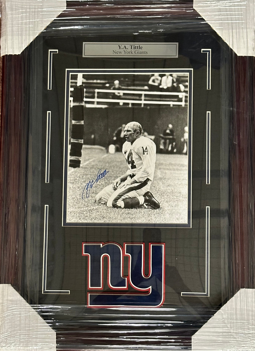 New York Giants - Y.A. Tittle Autographed
