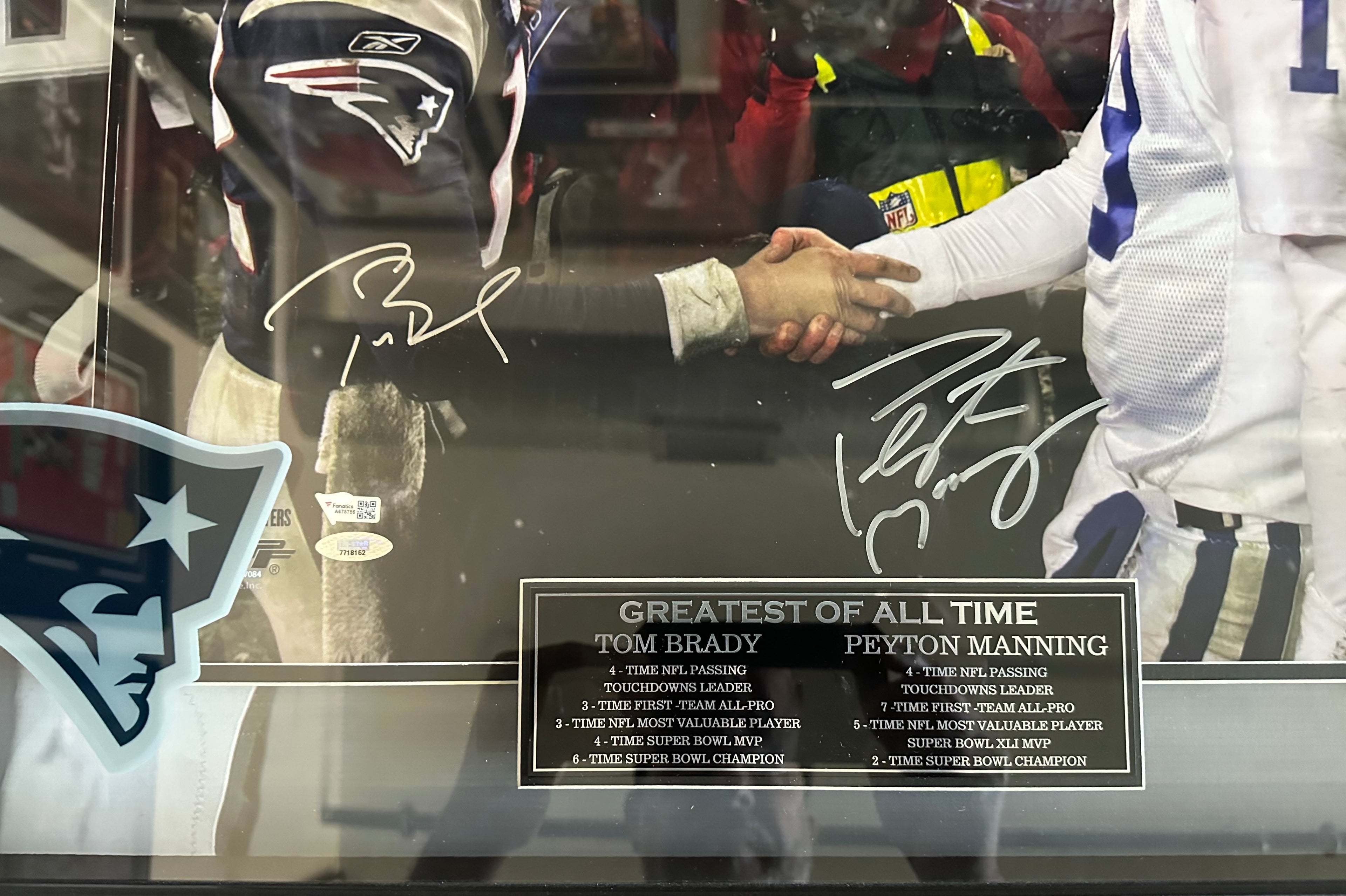 Legends Tom Brady & Peyton Manning - Autographed (2)
