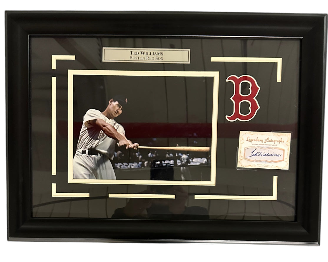 Boston Red Sox - Ted Williams with Replica Legendary Autograph