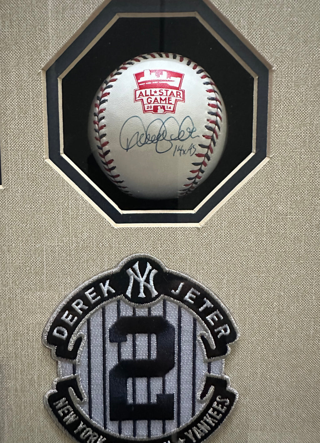 New York Yankees - Derek Jeter Farewell Captain Autographed w/ball and all star