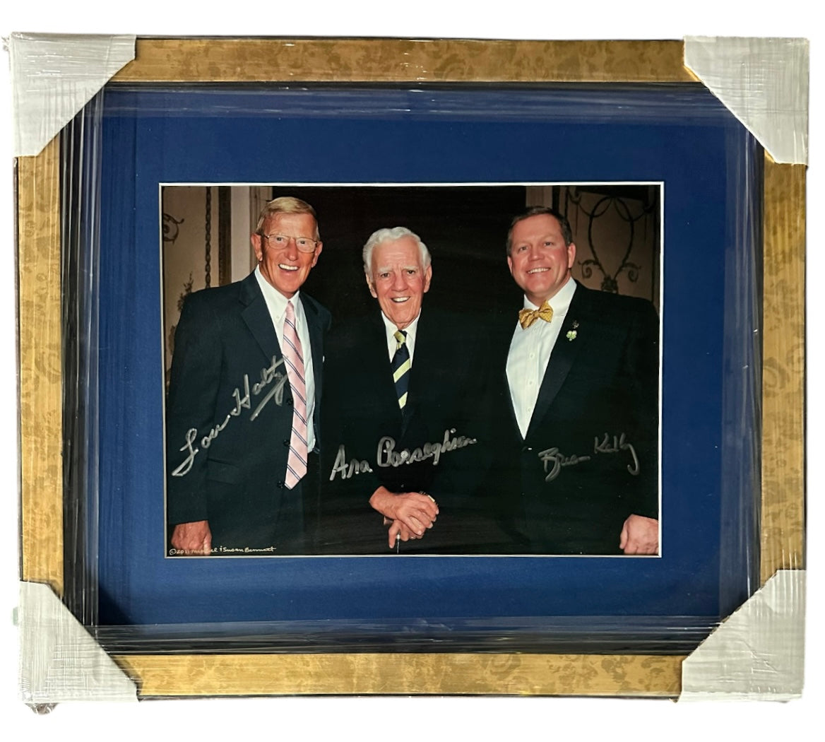Notre Dame - Holtz, Parseghian & Kelly autographed