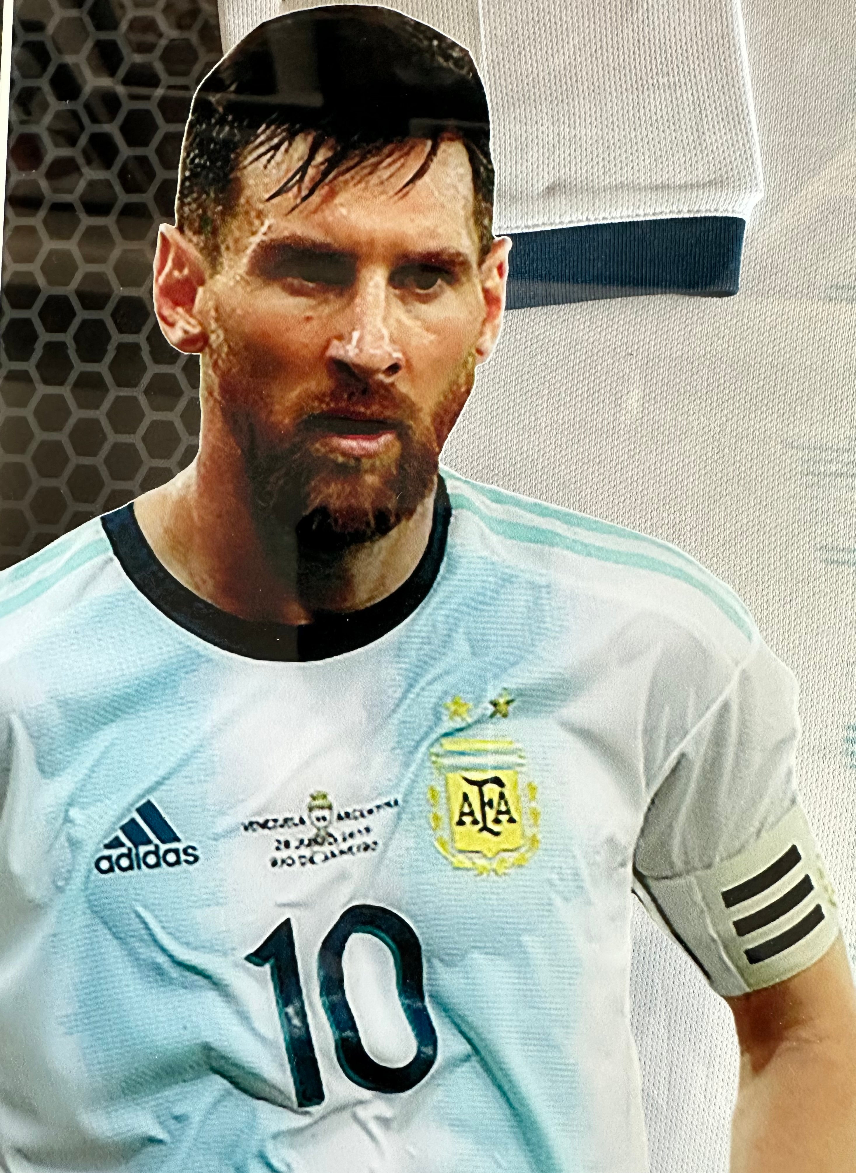 Lionel Messi - Autographed Soccer Jersey with LED Lighting