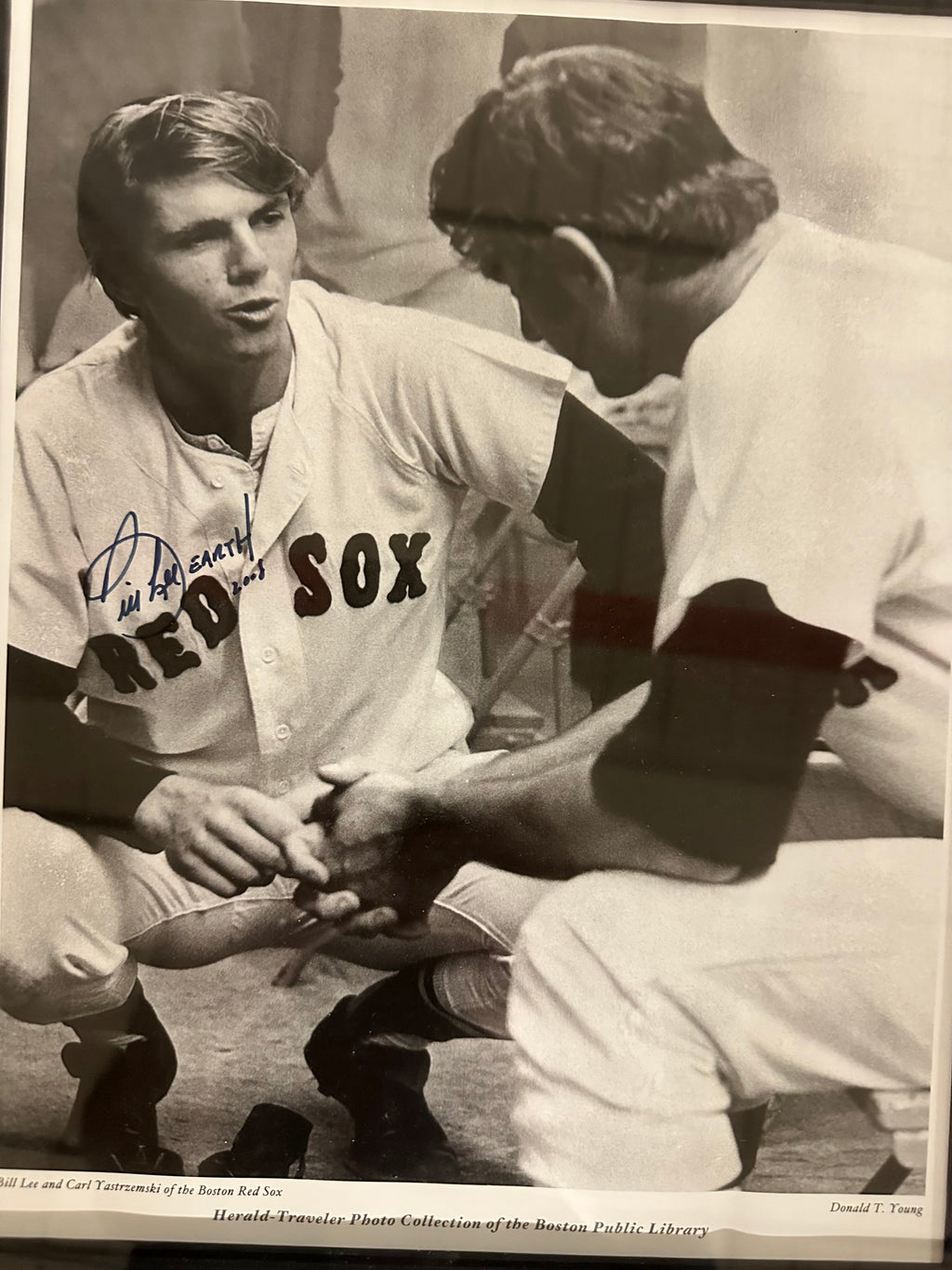 Boston Red Sox - Bill Lee & Carl Yastrzemski with Bill Lee Autograph