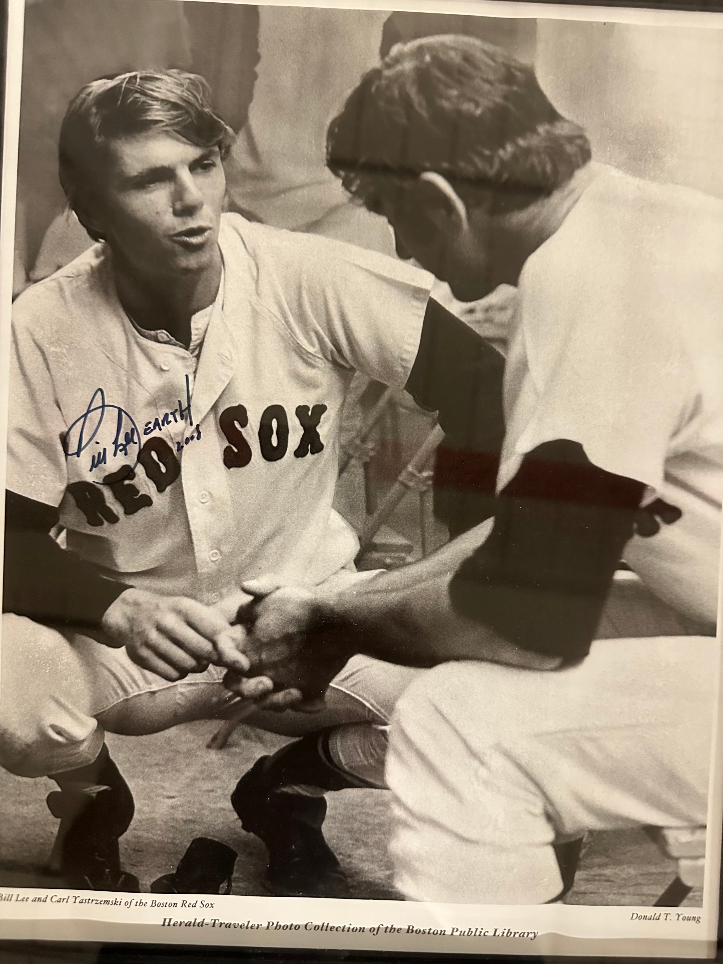 Boston Red Sox - Bill Lee & Carl Yastrzemski with Bill Lee Autograph