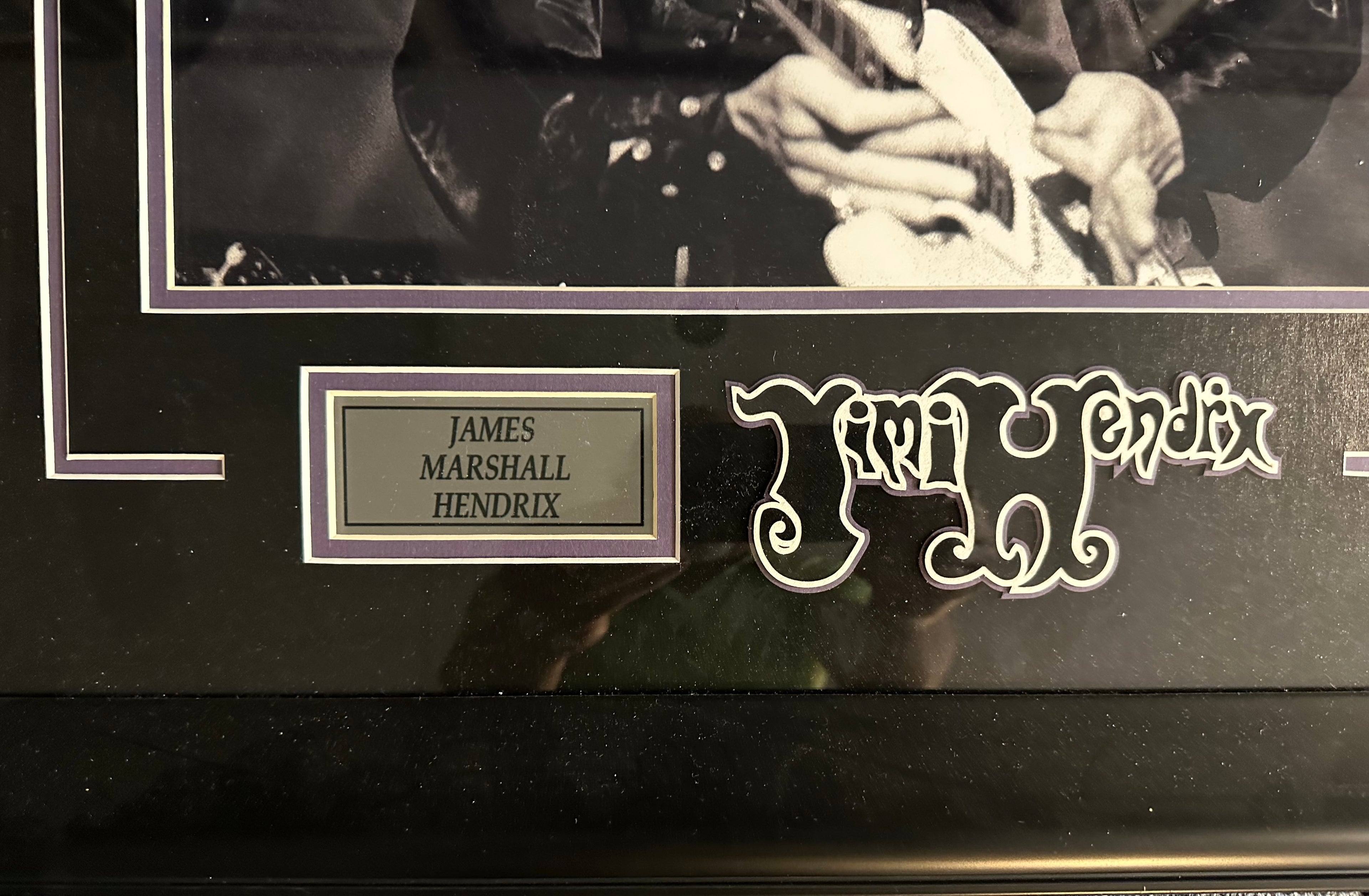 Jimi Hendrix - Black and White Photo