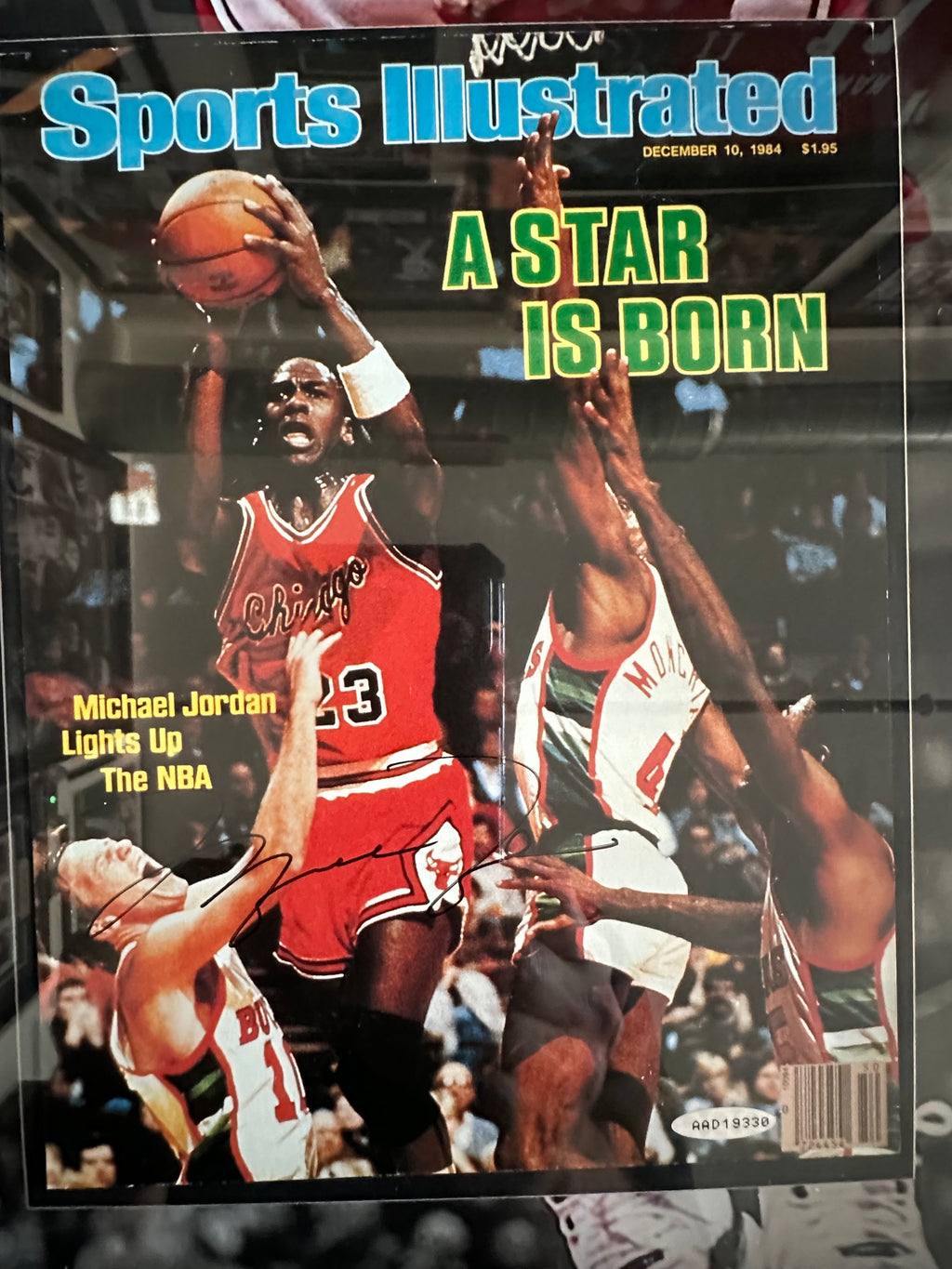 Michael Jordan - Autographed (Shadow Box with LED)