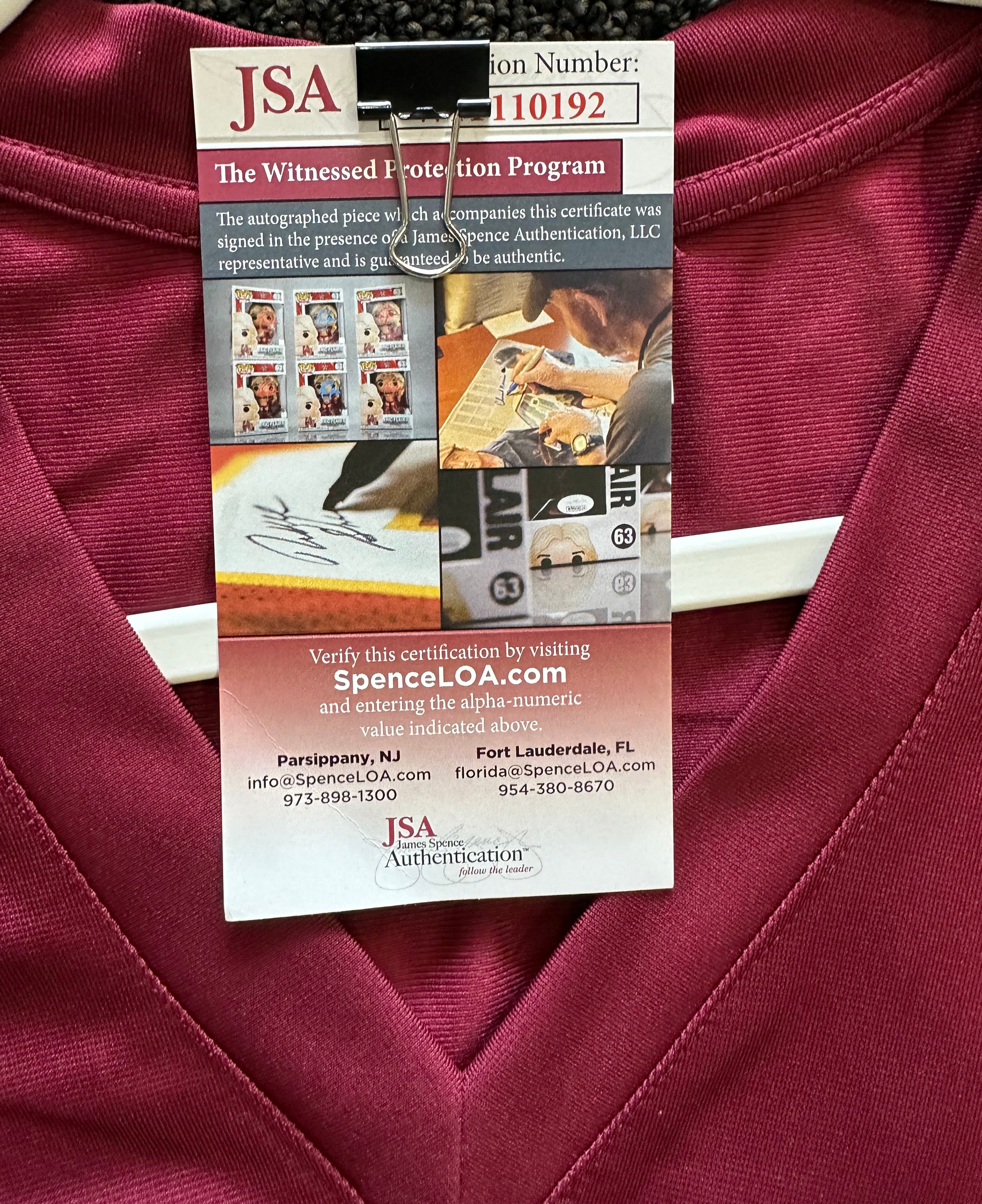 Washington (Commanders) - Joe Theismann Inscribed Football Jersey