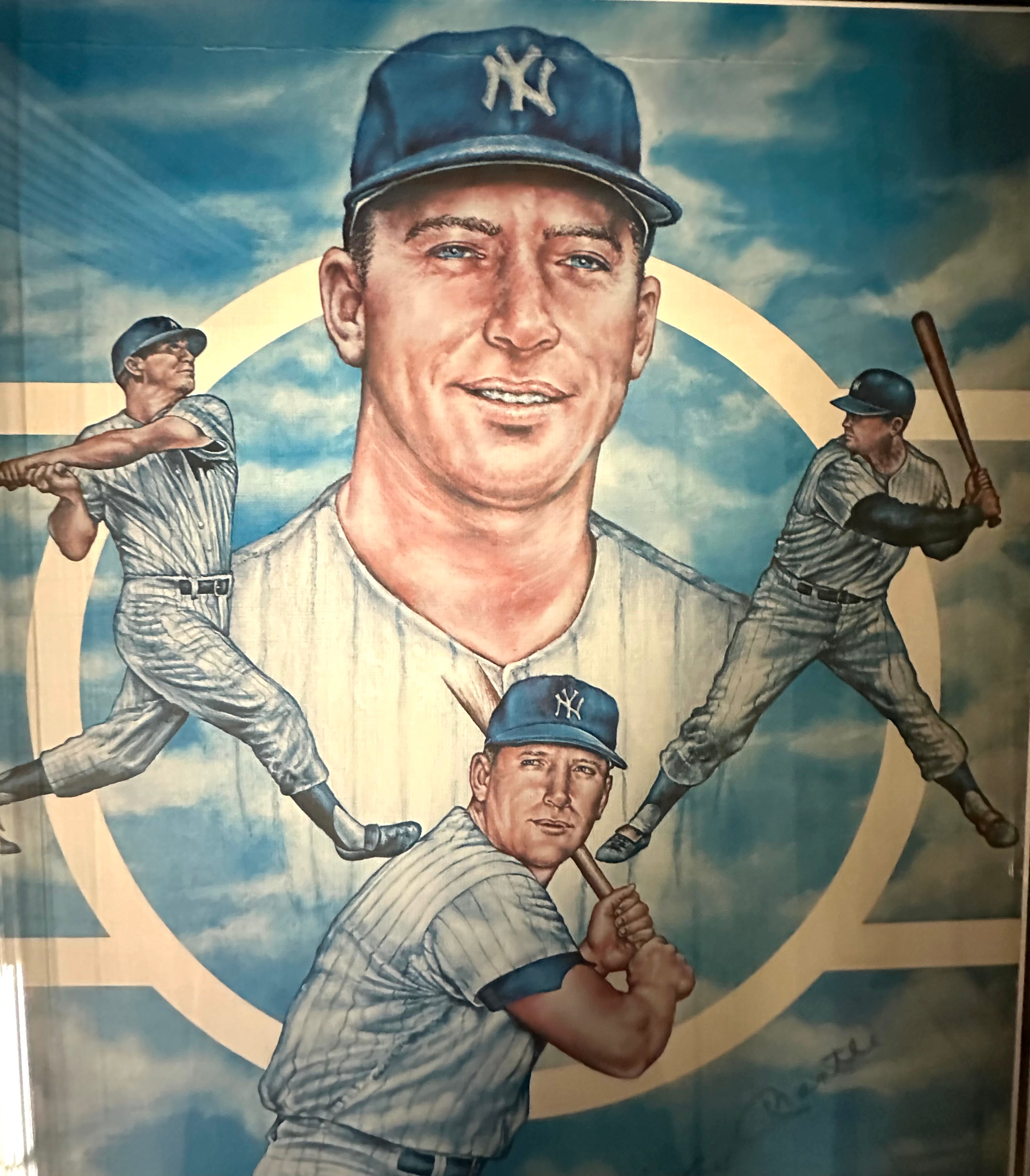 New York Yankees - Mickey Mantle autographed Lithograph