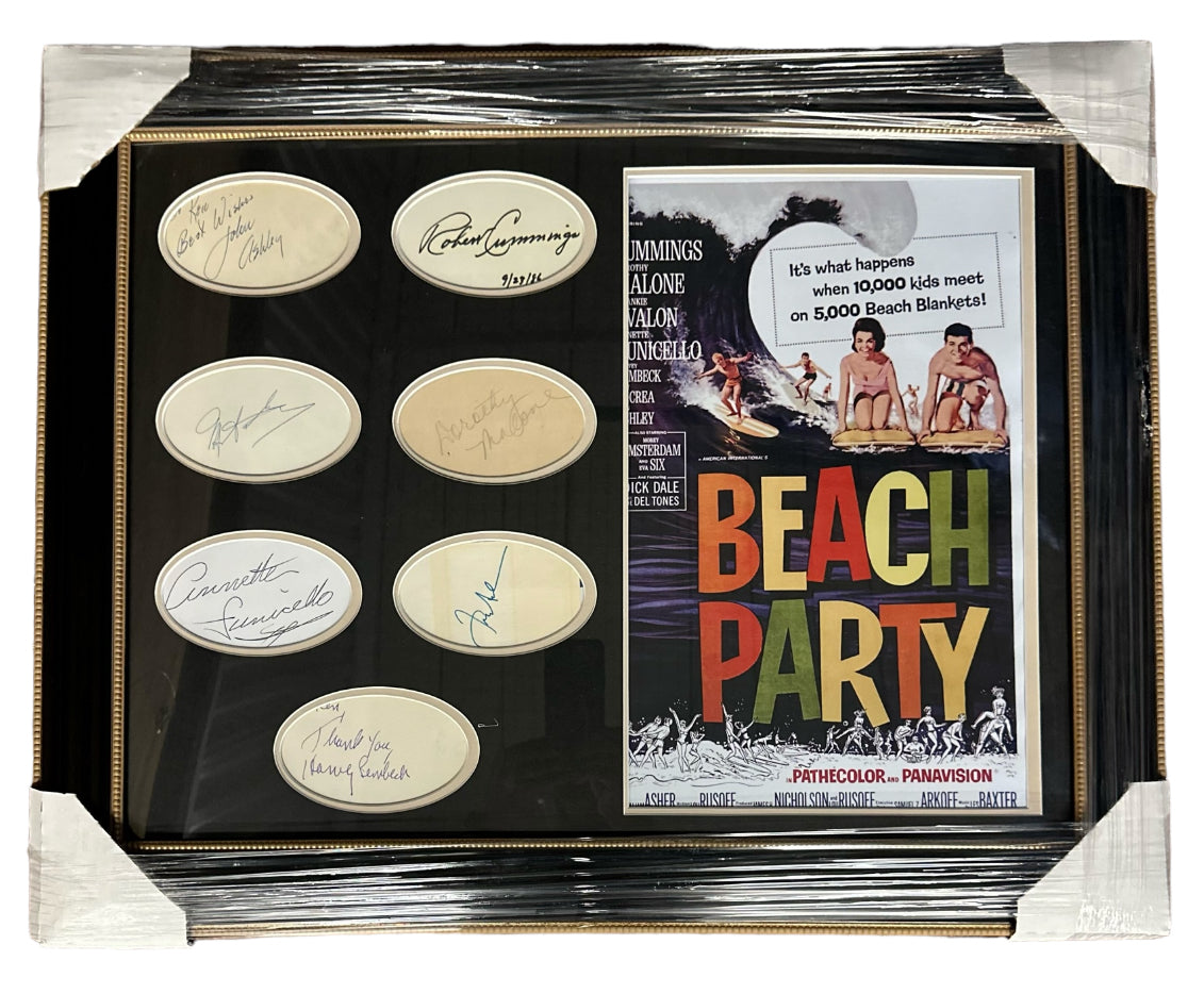 Beach Party - Cast Signed Autographed Cut