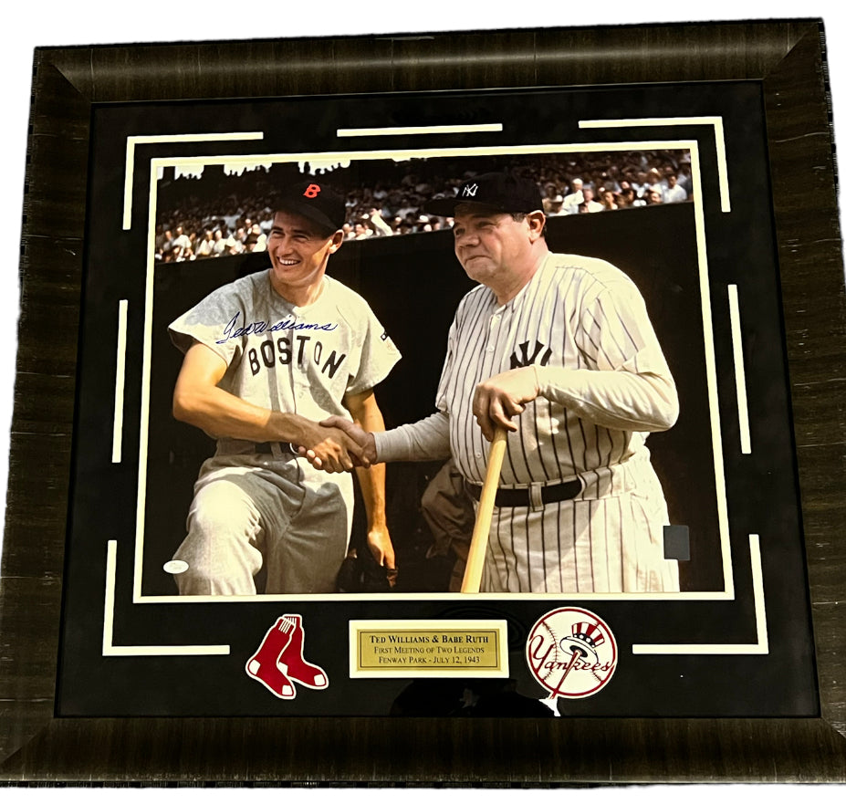 Ted Williams with Babe Ruth