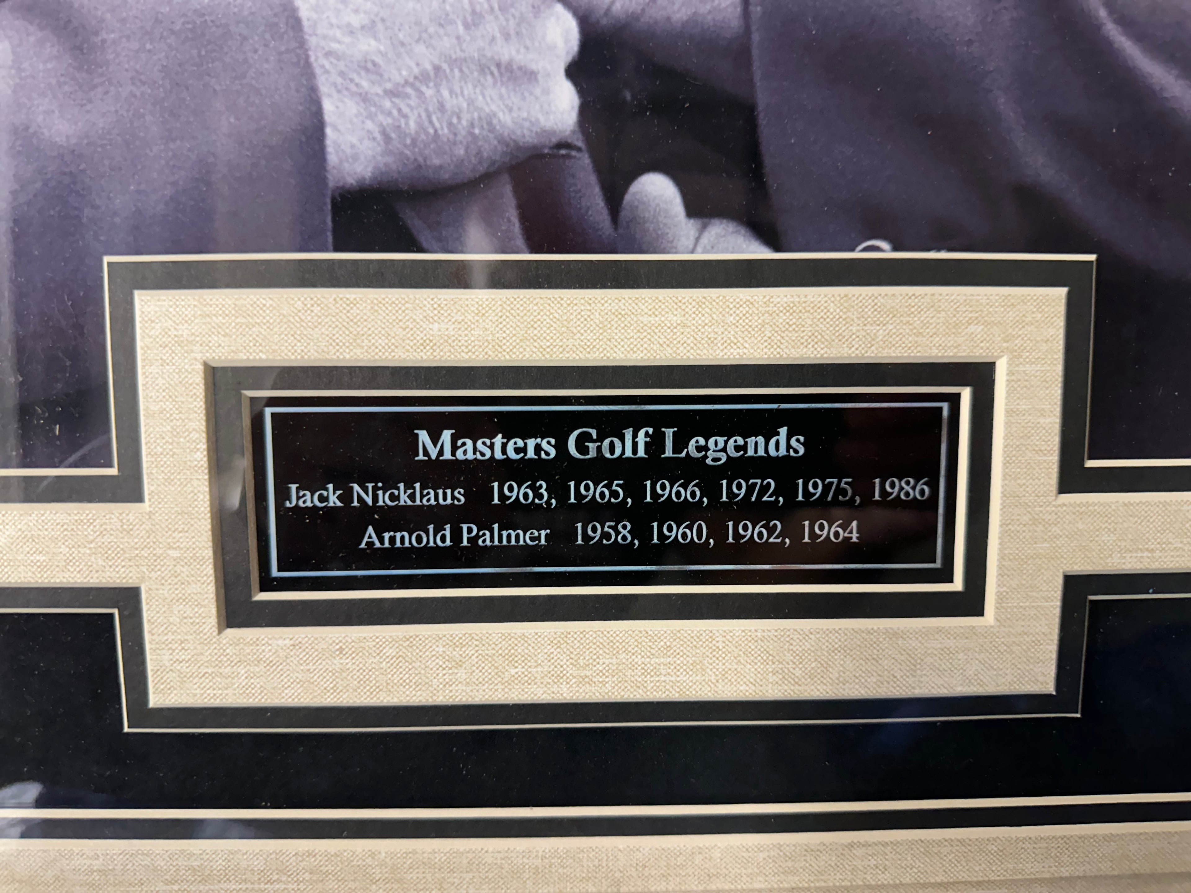 Golf Legends Jack Nicklaus & Arnold Palmer Autographed