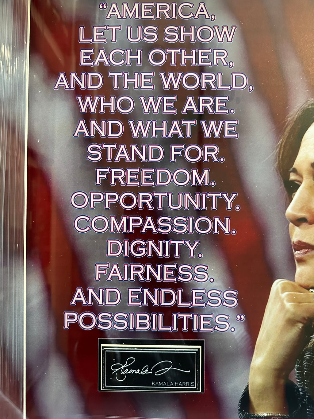 Kamala Harris with Quote