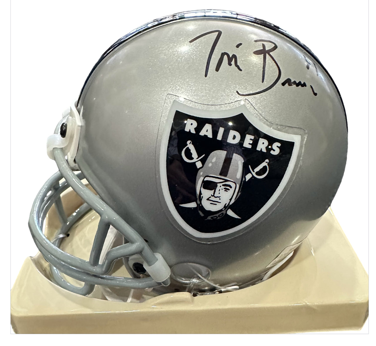 Oakland Raiders - Tim Brown Autographed Mini Helmet