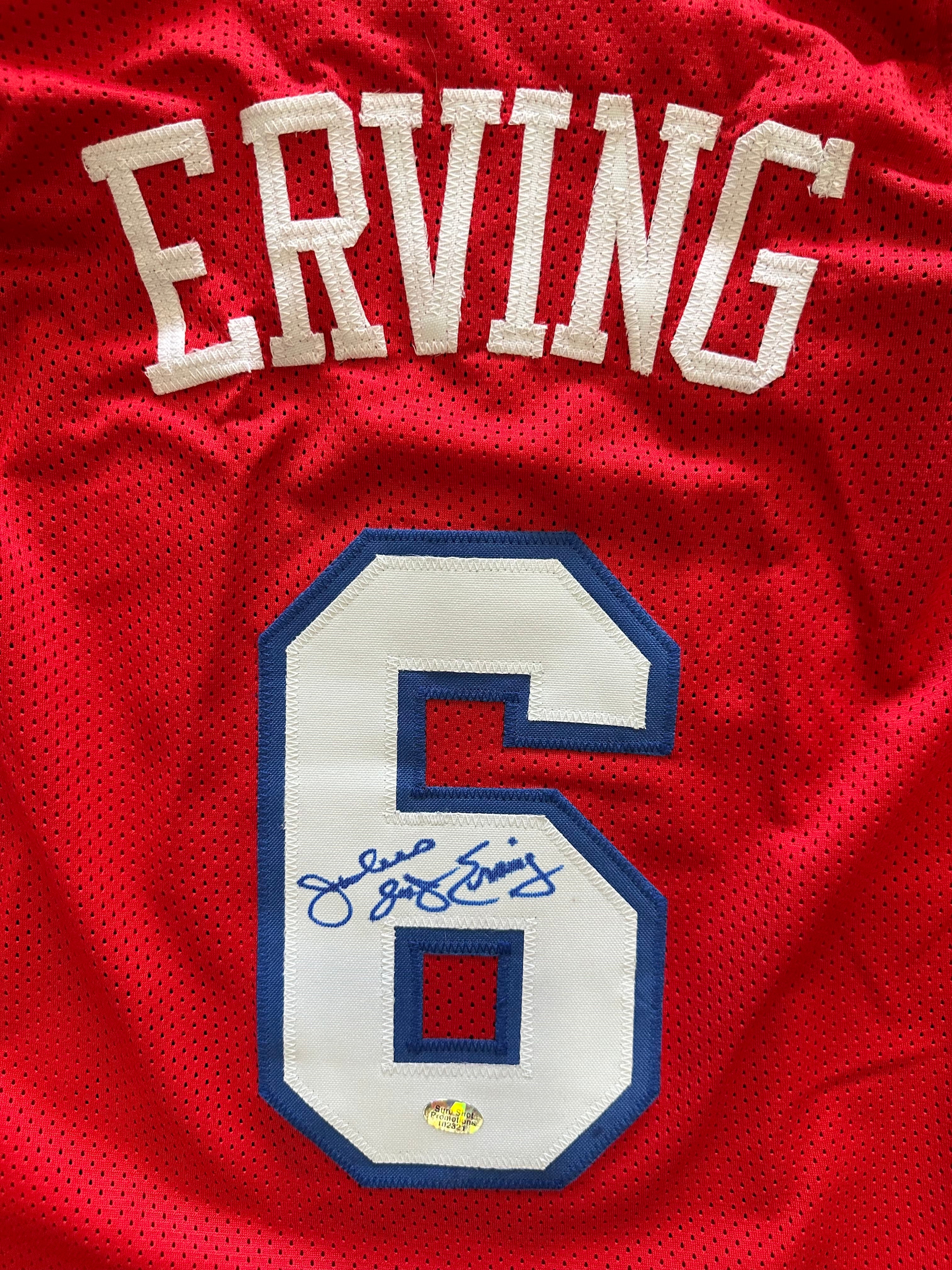 Philadelphia 76ers - Julius Erving  ("Dr. J") Autographed Jersey